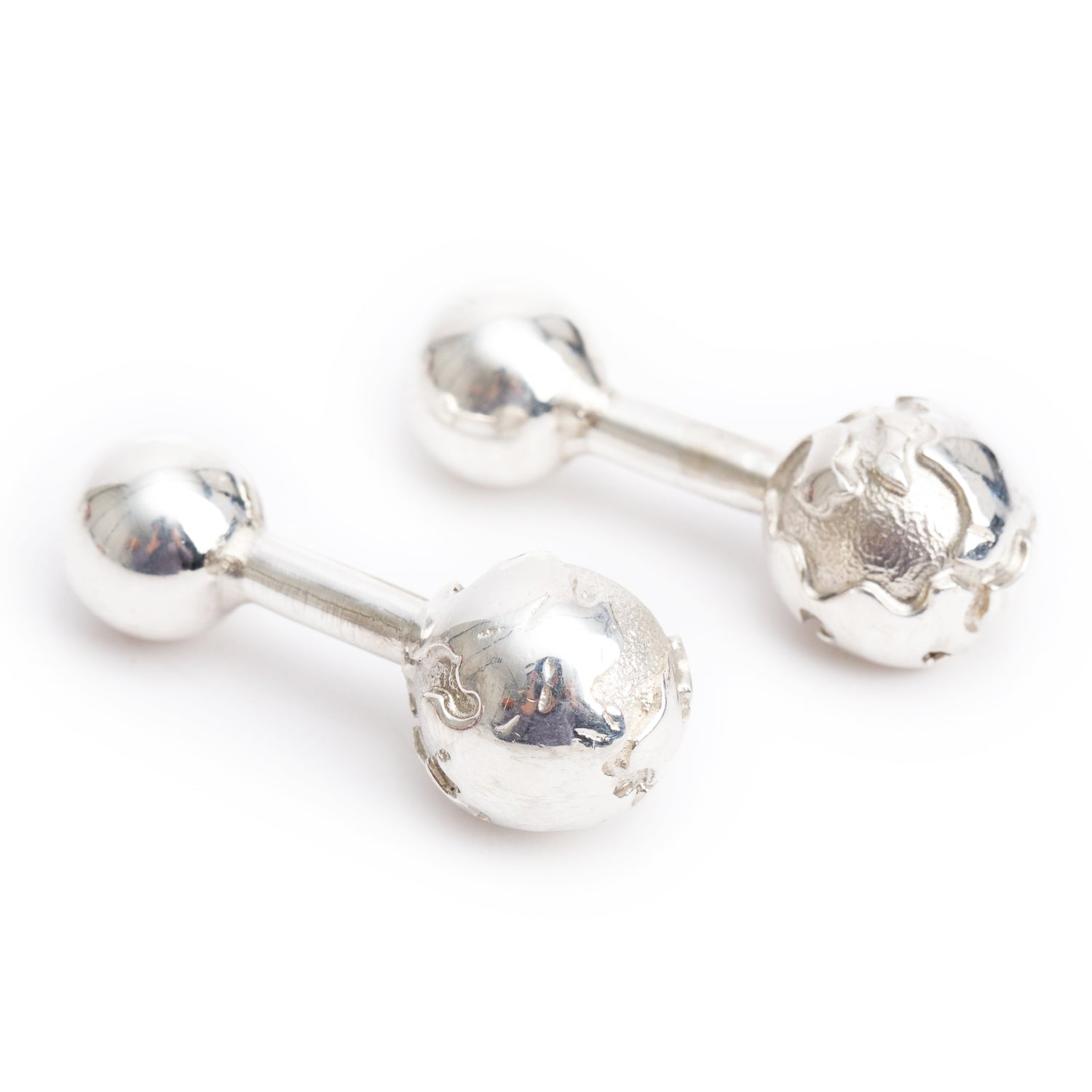 Tiffany & Co. Sterling Silver Globe Cufflinks