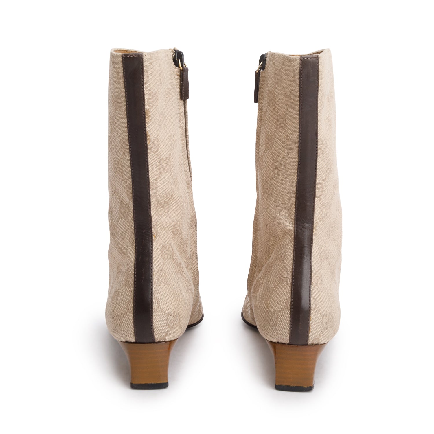 Gucci GG Supreme Monogram Ankle Boots, Women's Size 7