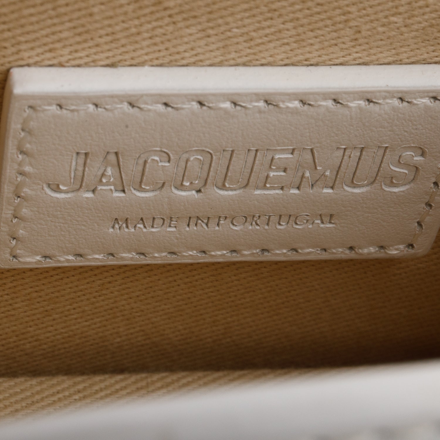 Jacquemus White Smooth Calfskin Mini Le Chiquito w/ Strap