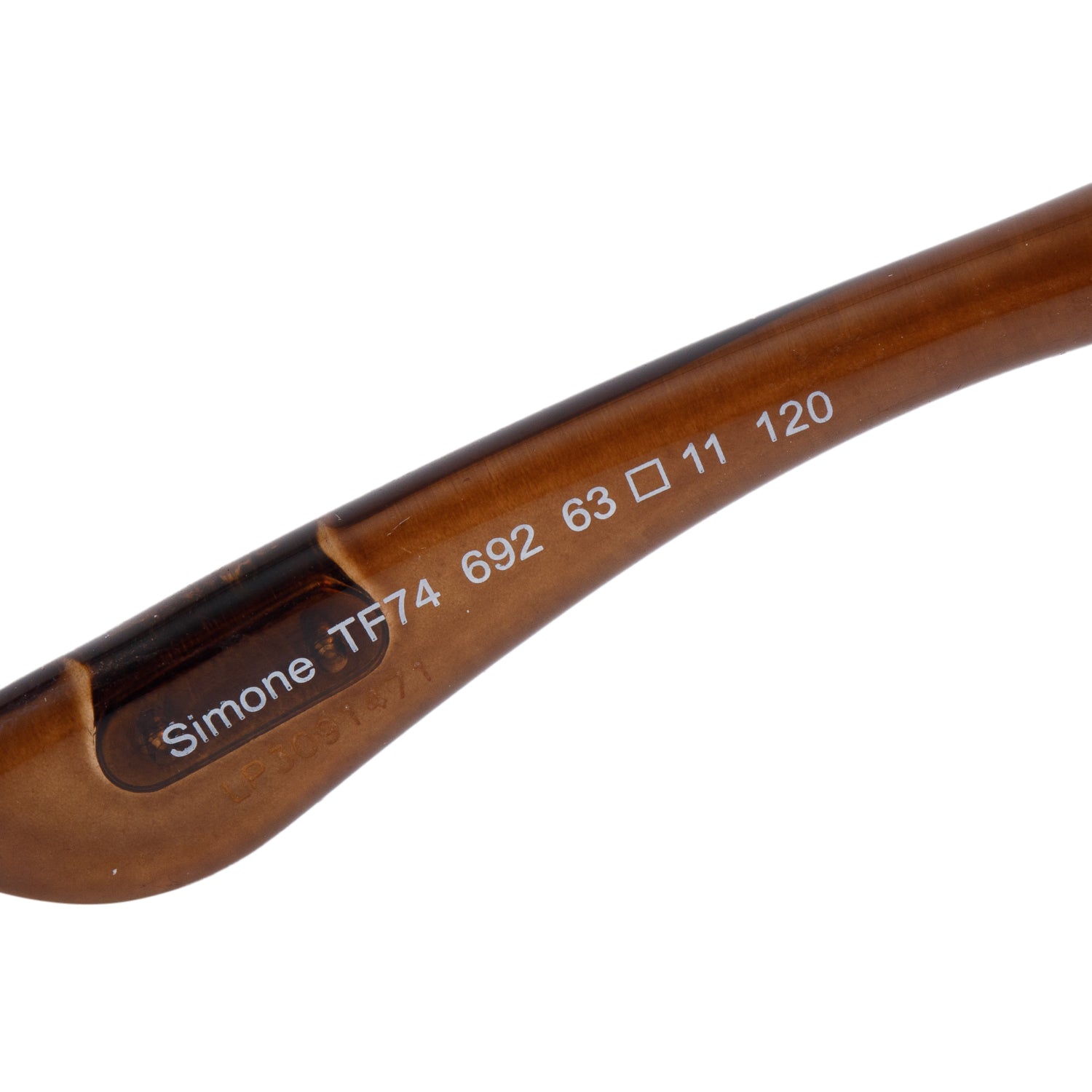 Tom Ford TF74 Brown Acetate Simone Bamboo Oversized Sunglasses w/ Case