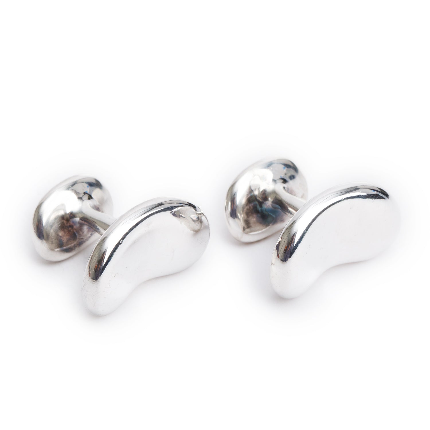 Tiffany & Co. Vintage Elsa Peretti Sterling Silver Bean Cufflinks