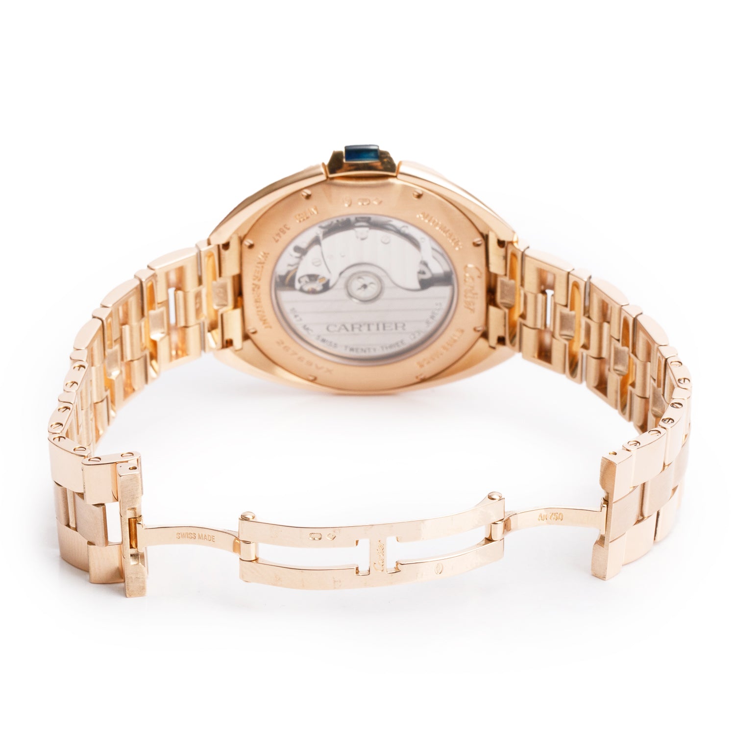 Cartier 18k Rose Gold Cle de Cartier 40 MM Automatic Watch 3847