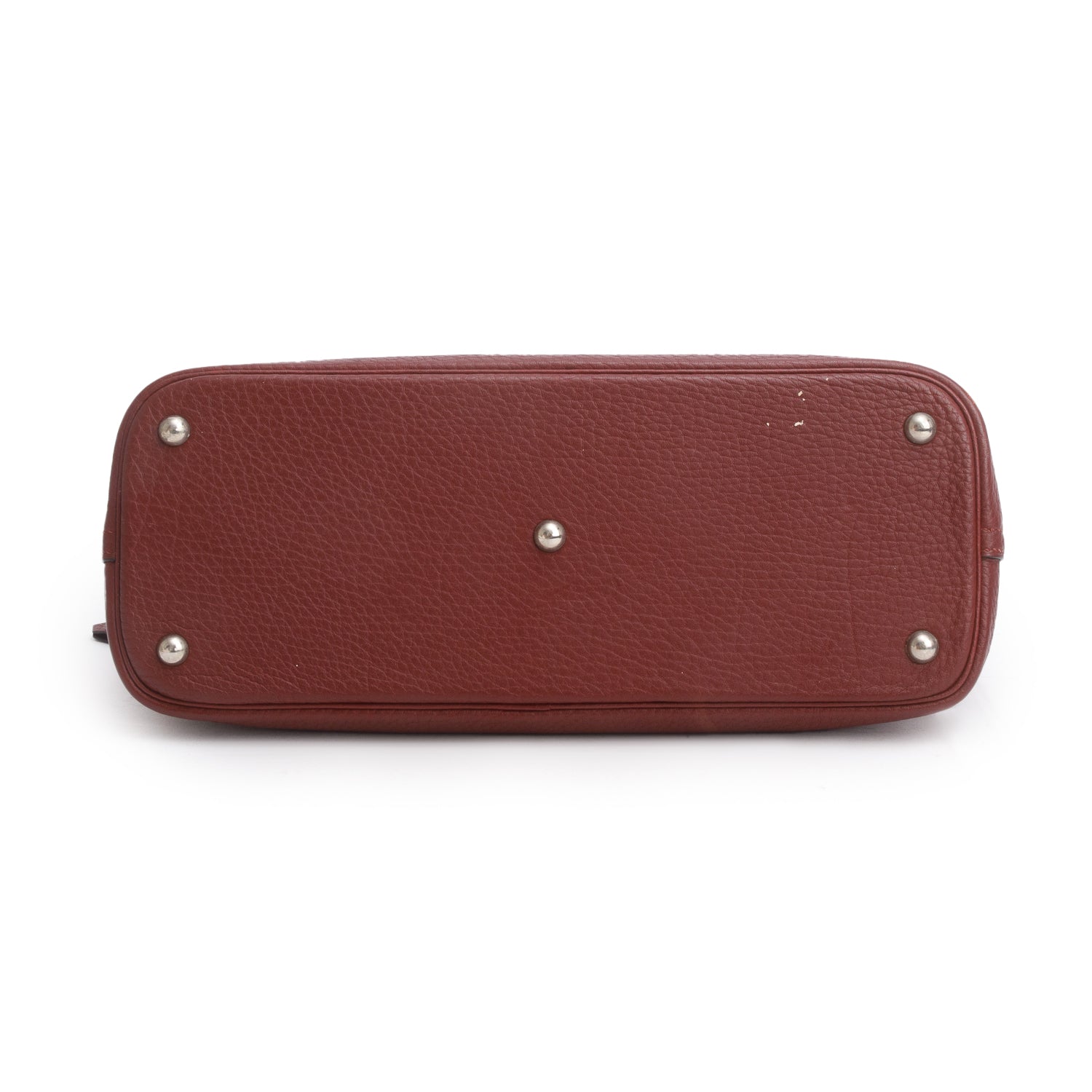 Hermes Rouge H Taurillon Clemence Bolide 35 w/ Box & Strap