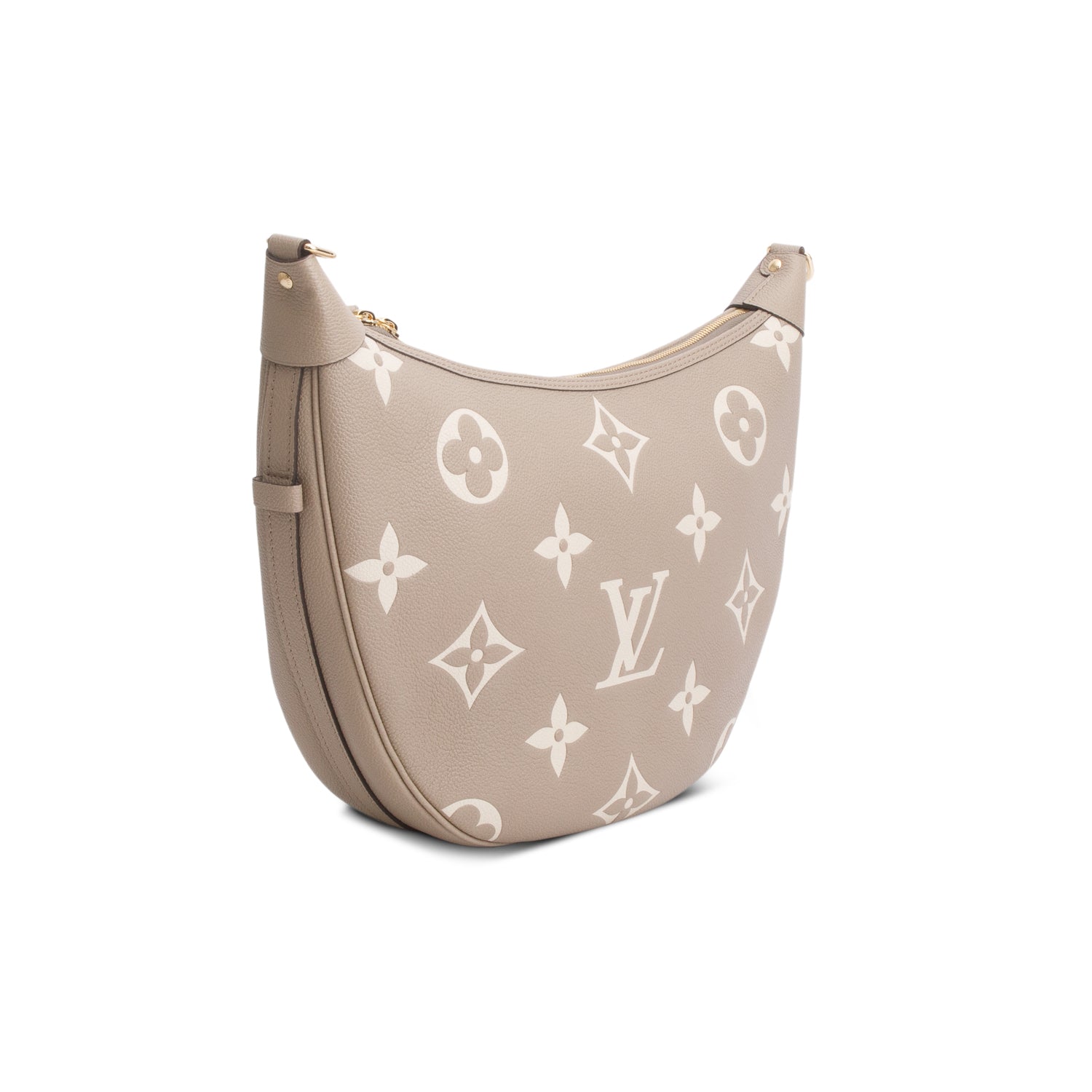 Louis Vuitton 2025 Beige Empreinte Monogram Giant Loop Hobo w/ Straps, Pouch & Receipt