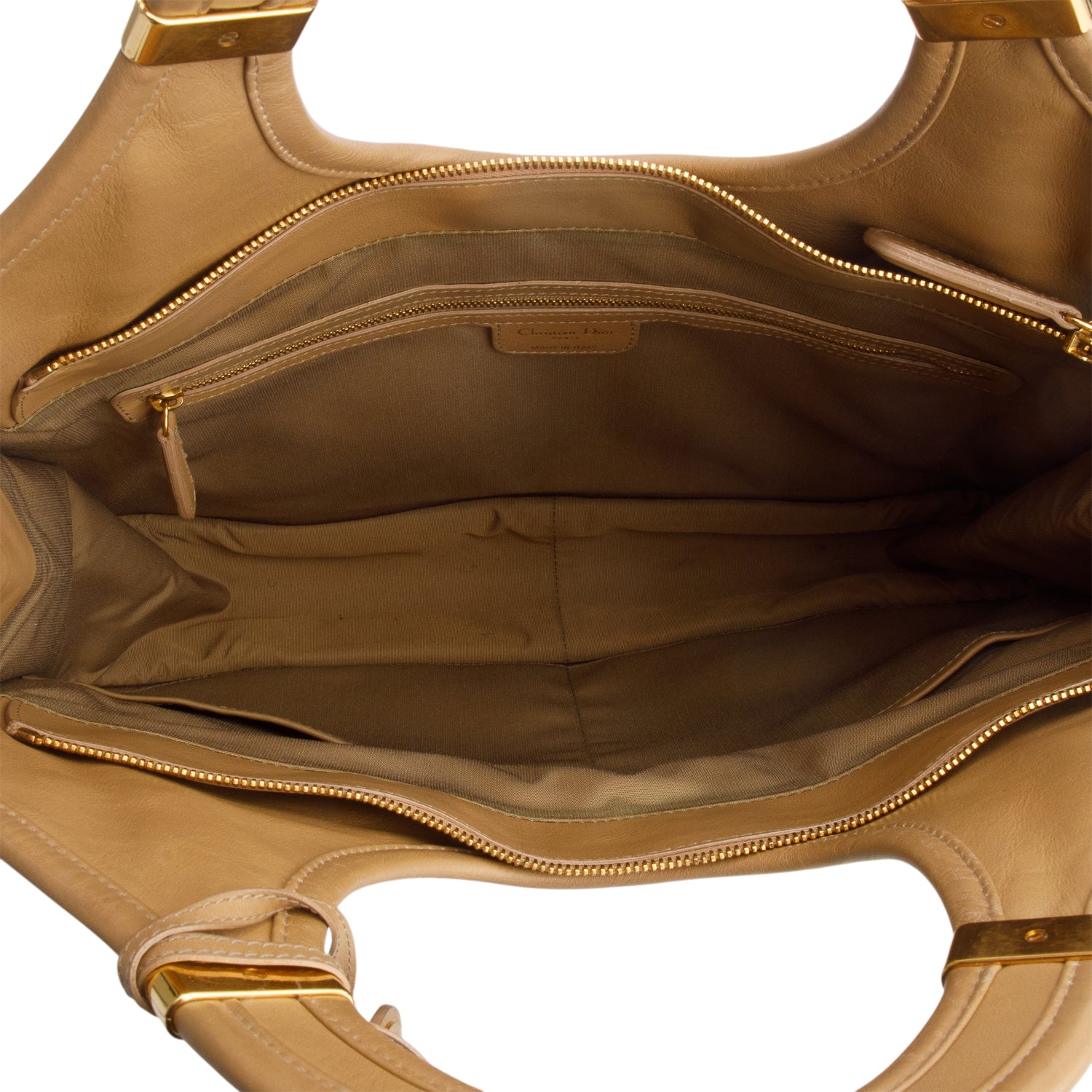 Christian Dior Brown Leather Diorita Hobo