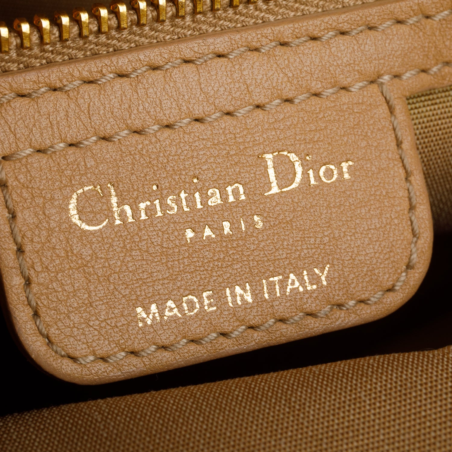 Christian Dior Brown Leather Diorita Hobo