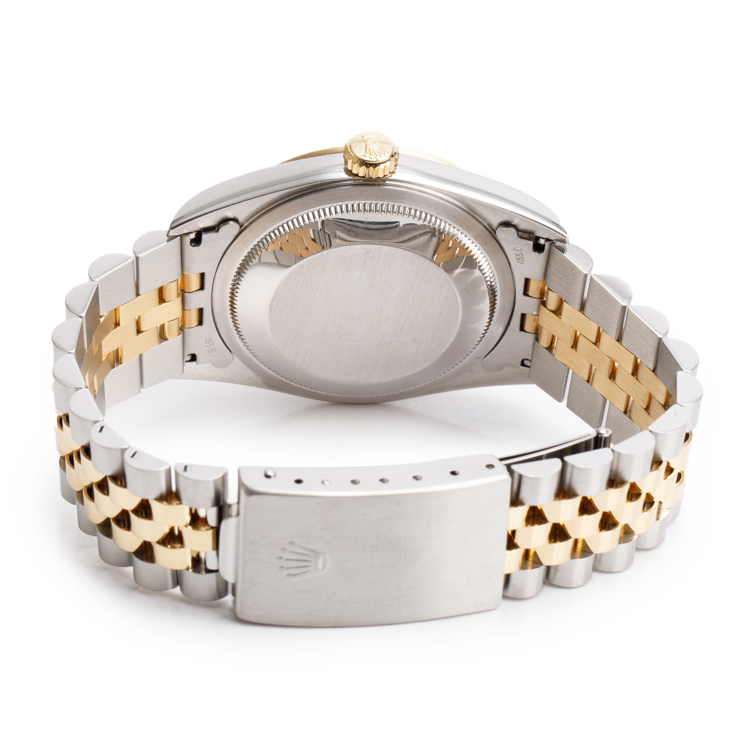 Rolex Stainless Steel & 18k Yellow Gold Datejust 36 MM Watch Gold Diamond Dial 16233 w/ Box & Papers