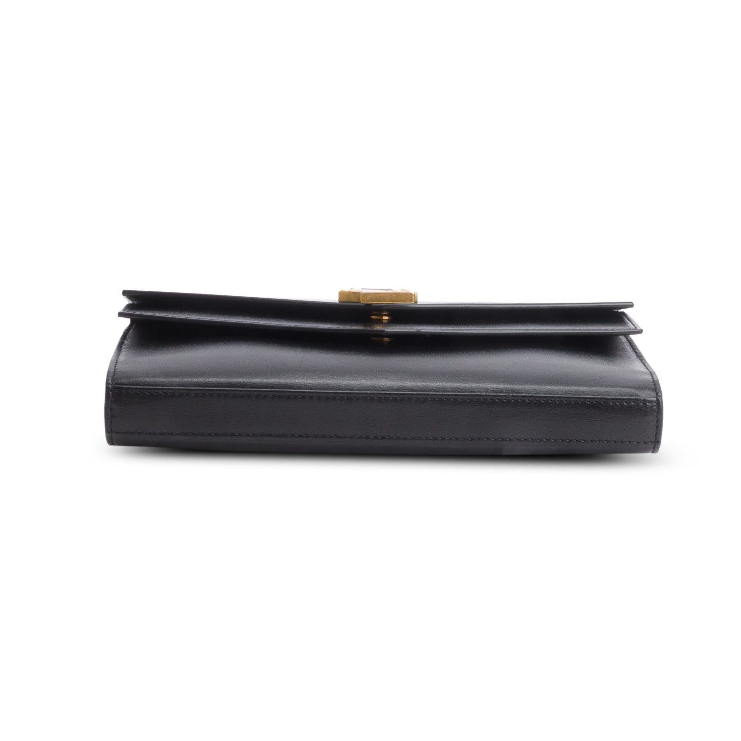 Saint Laurent Black Sulpice Leather Chain Wallet w/ Box