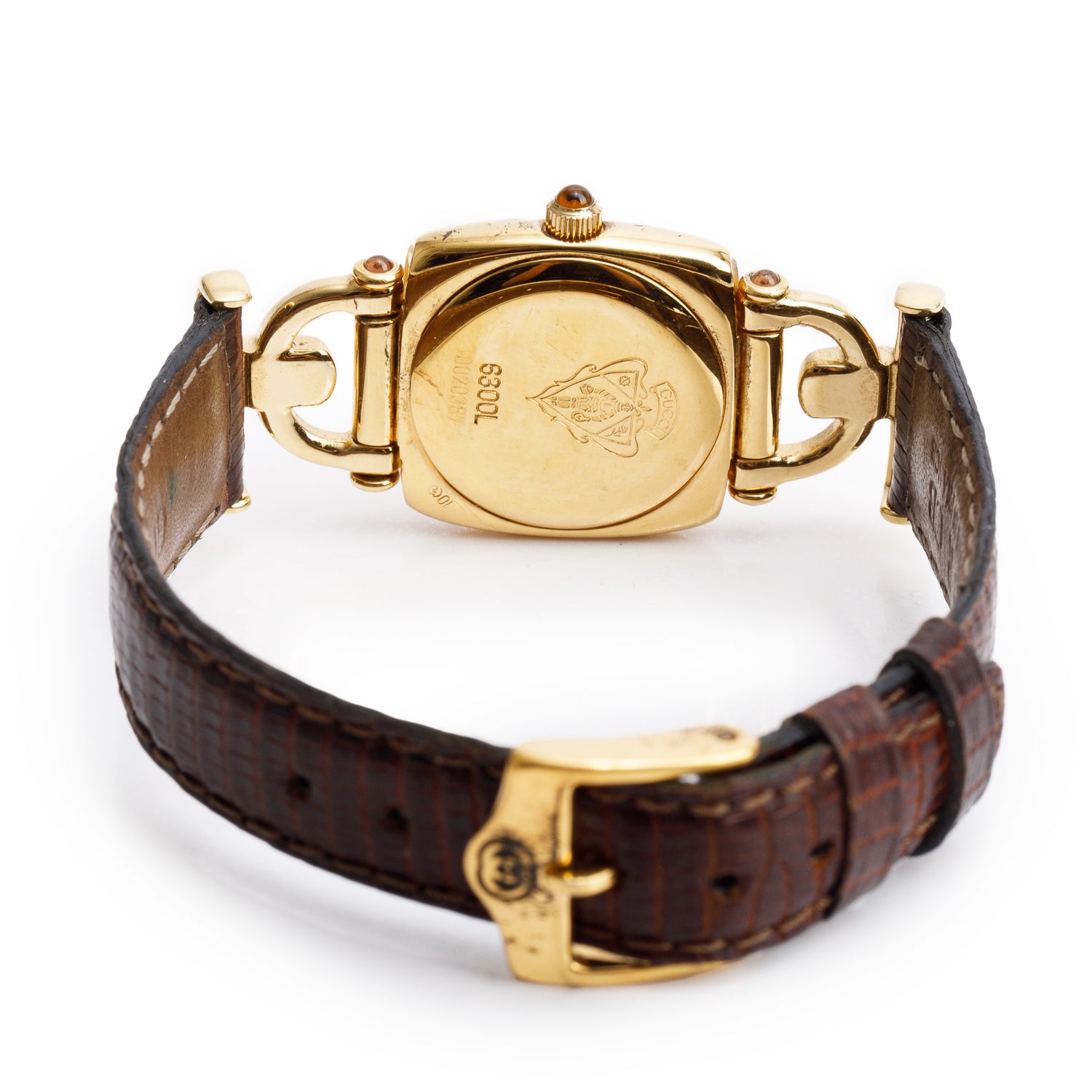 Gucci Gold Plated Stainless Steel 6300 Series Watch Gold Dial