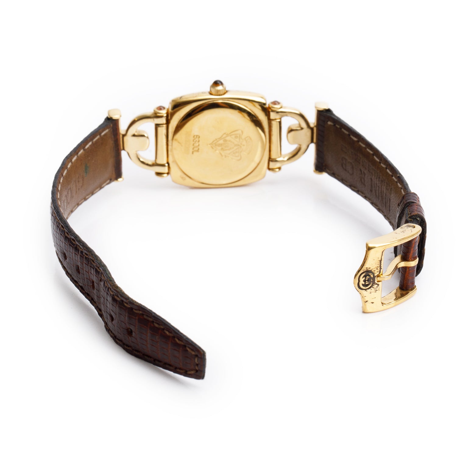 Gucci Gold Plated Stainless Steel 6300 Series Watch Gold Dial