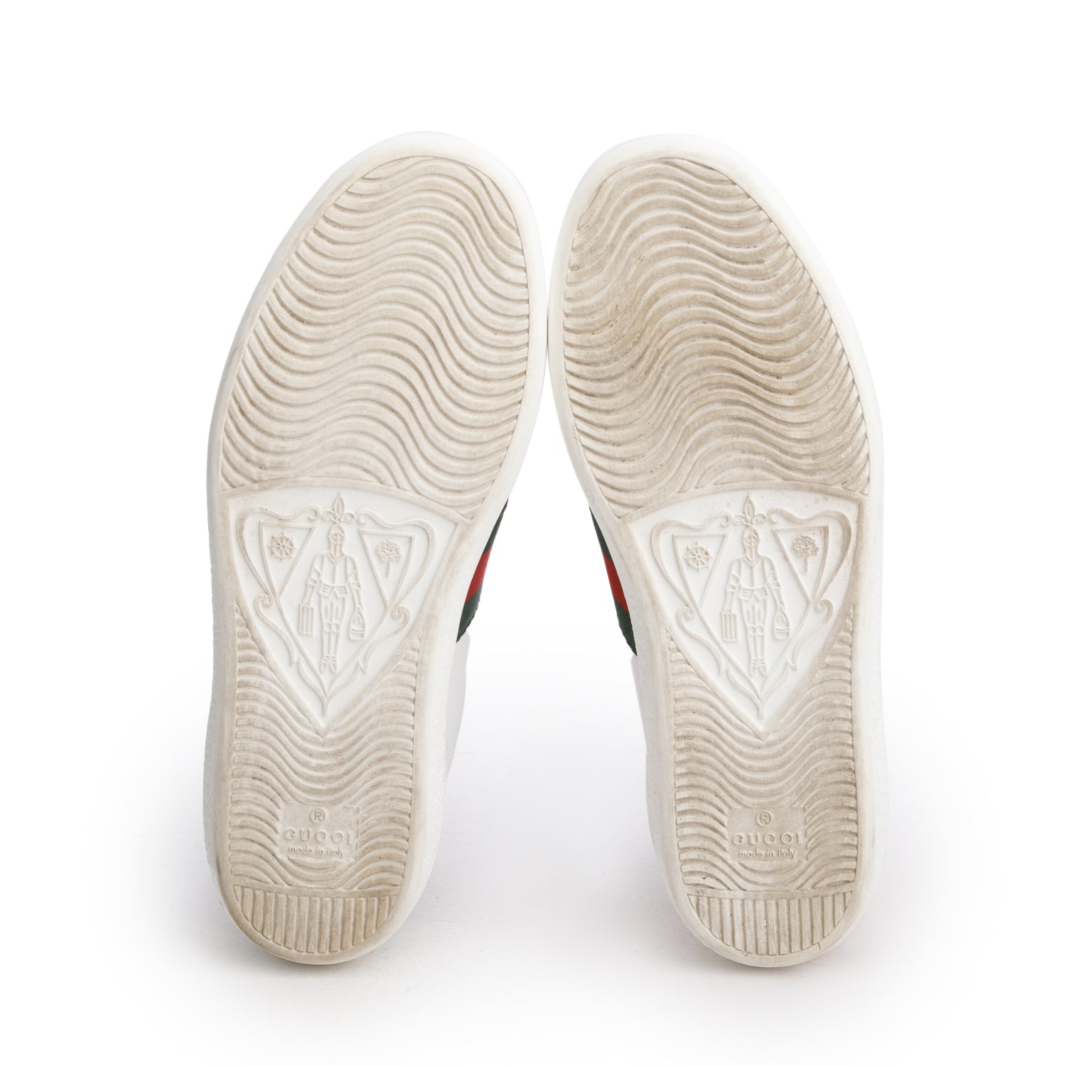 Gucci White Leather Embroidered Web Bee Ace Sneakers, Women's Size 36 w/ Box