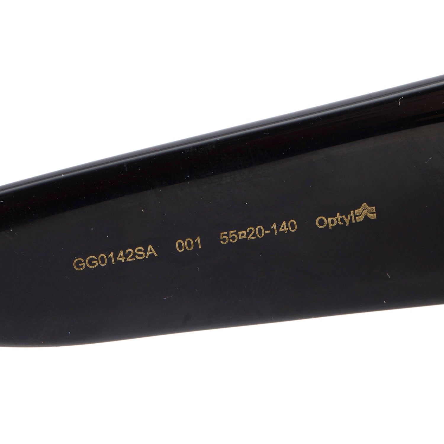 Gucci GG0142SA Black Acetate Square GG Sunglasses W/ Case