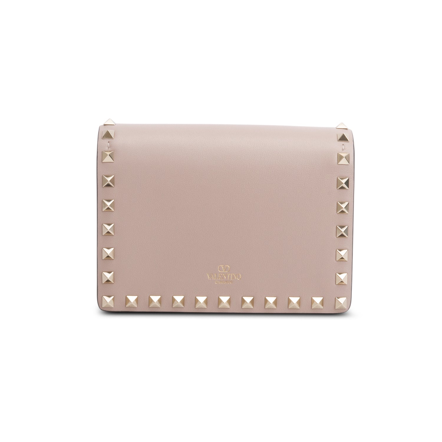 Valentino Pink Rockstud Wallet on Chain w/ Box