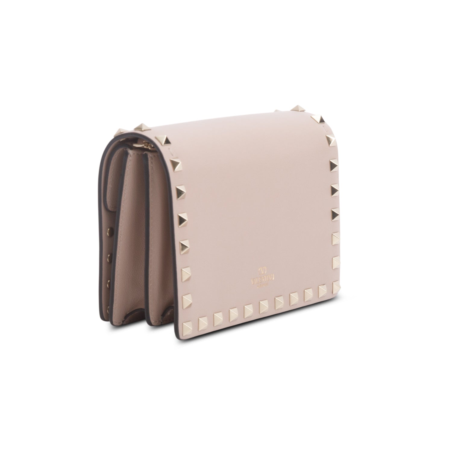 Valentino Pink Rockstud Wallet on Chain w/ Box