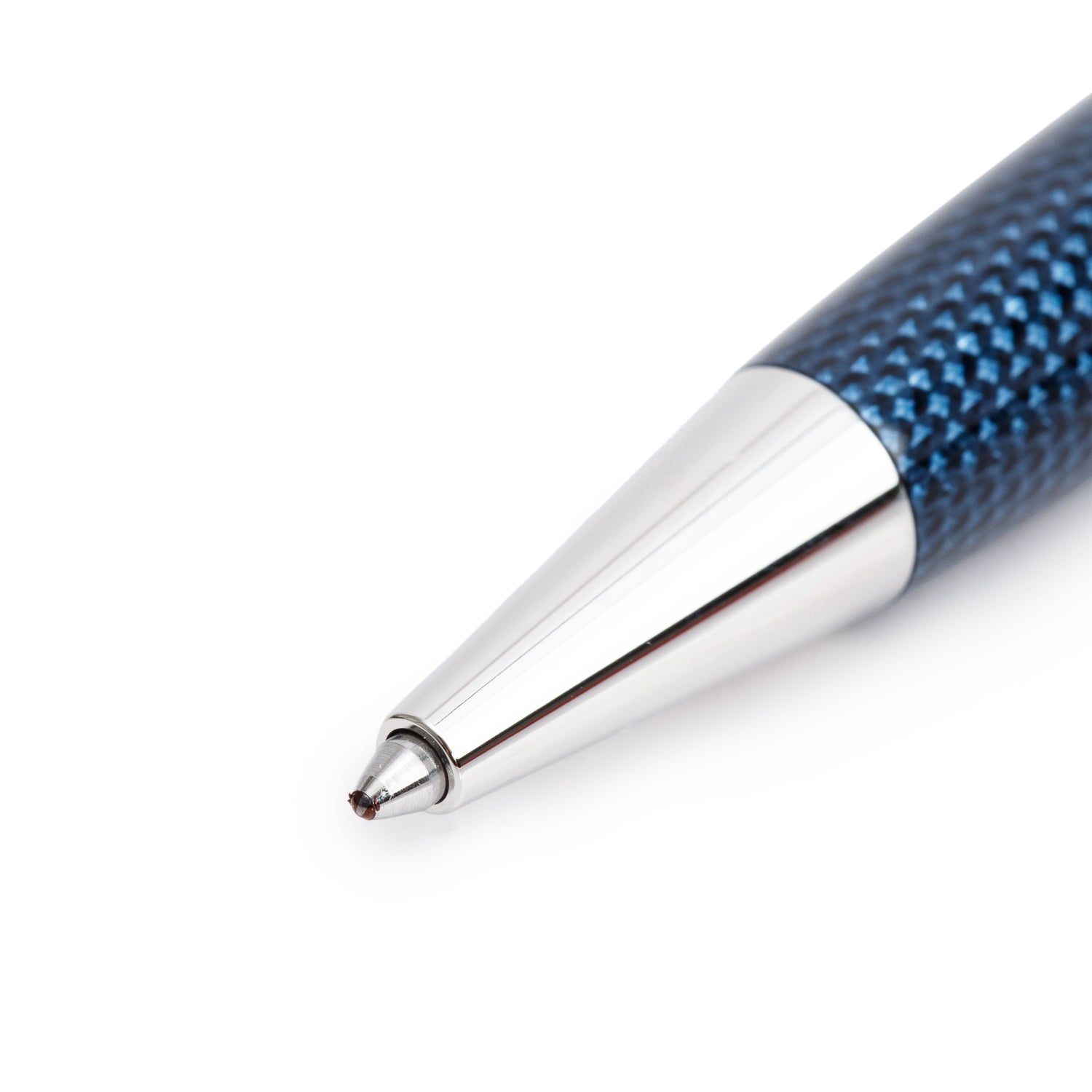 Montblanc Platinum Coated Meisterstuck Solitaire Doue Blue Hour Classique Ballpoint Pen w/ Box