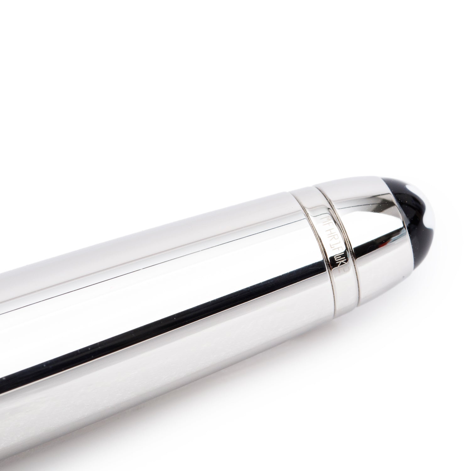 Montblanc Platinum Coated Meisterstuck Solitaire Doue Blue Hour Classique Ballpoint Pen w/ Box