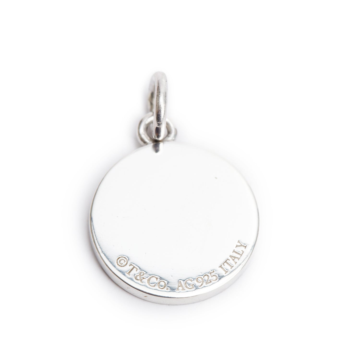 Tiffany & Co. Sterling Silver Blue Enamel Boy Tag Charm