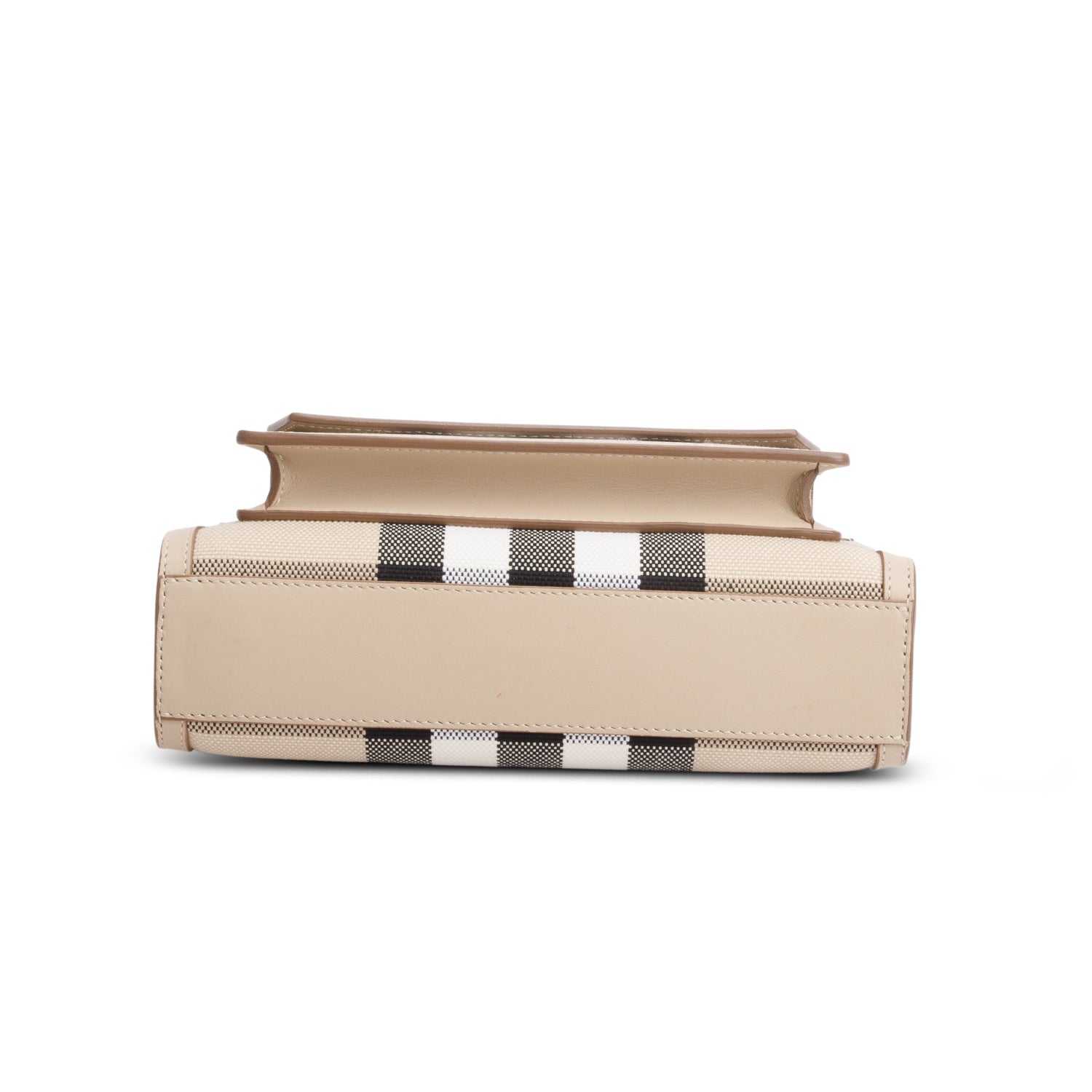 Burberry Beige Check Mini Pocket Bag w/ Box & Strap