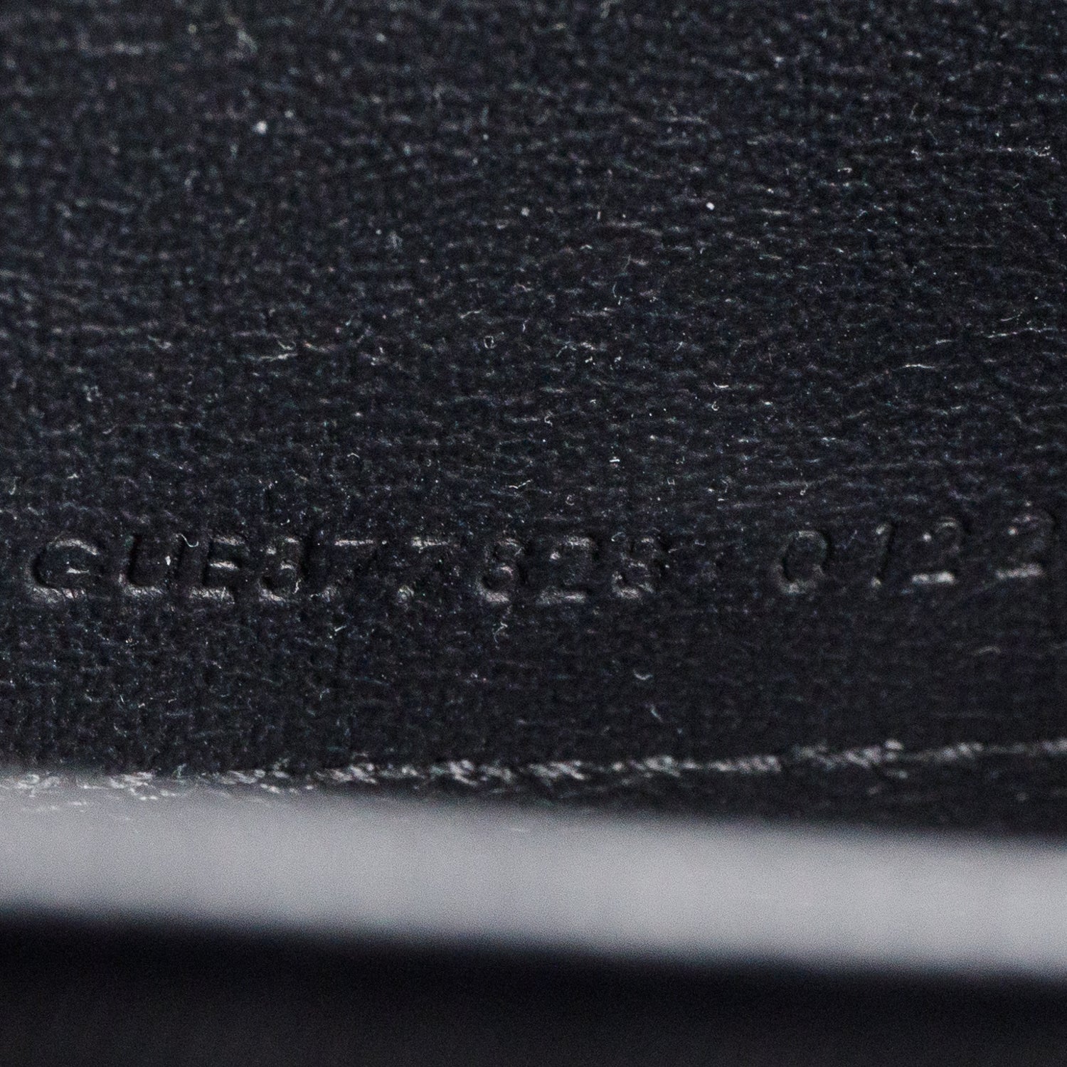 Saint Laurent 2022 Black Grain De Poudre Cassandre Envelope Chain Wallet