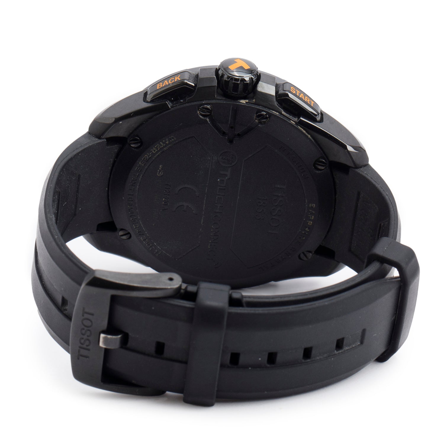 Tissot Black PVD Titanium T-Touch Connect Solar 47.5 MM Quartz Watch w/ Charger