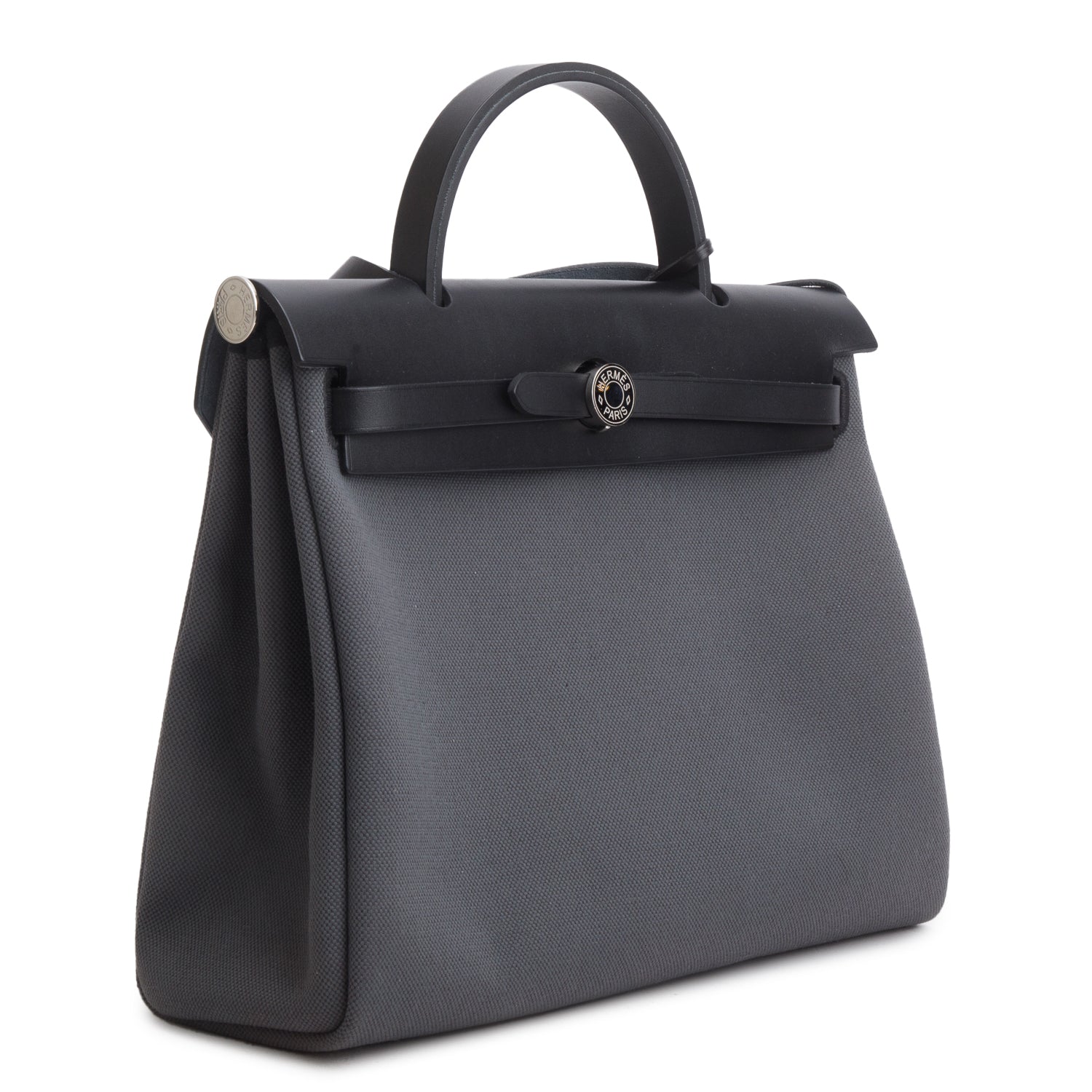 Hermes 2024 Noir/Vert Gris Military Toile Vache Hunter Herbag 31 Zip 31