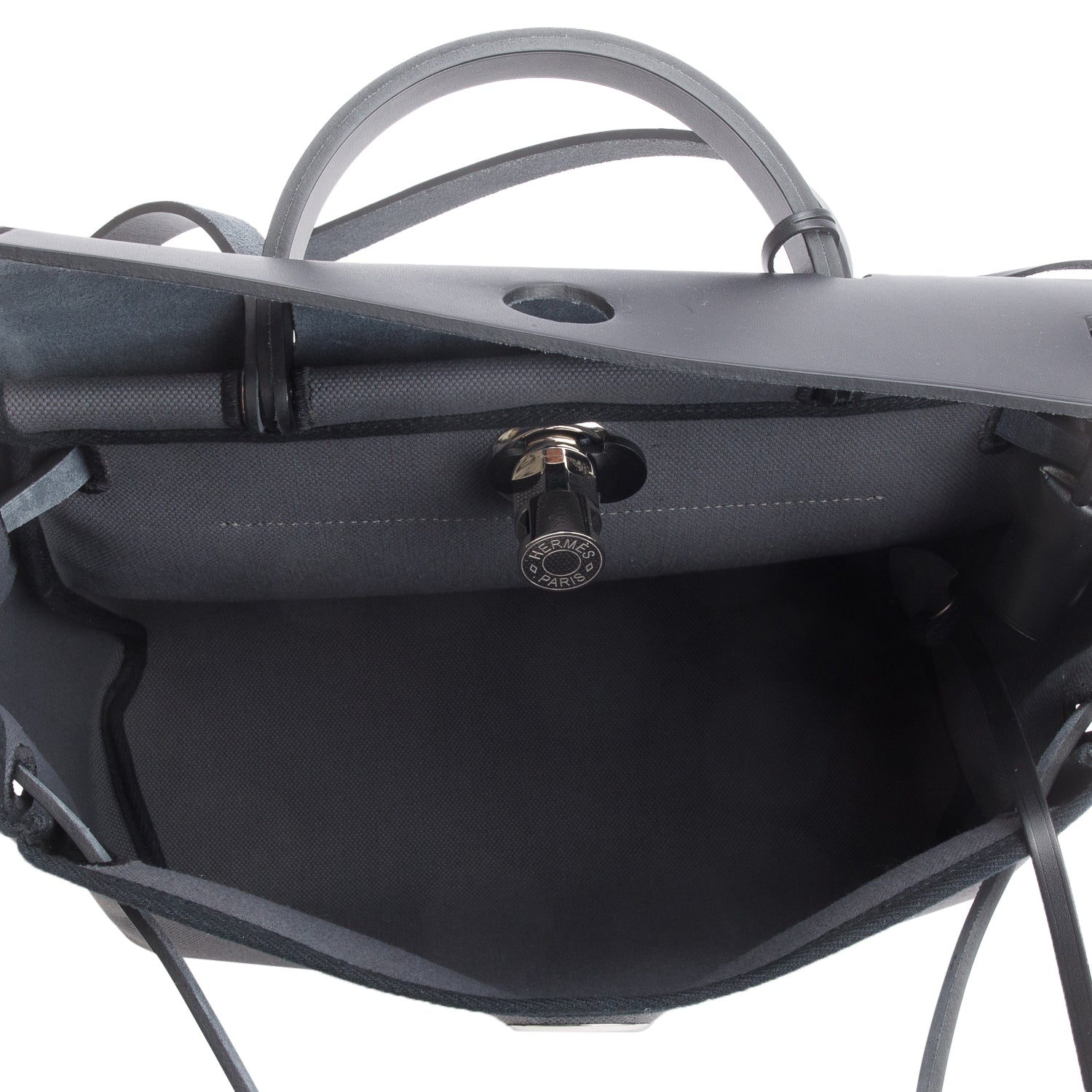 Hermes 2024 Noir/Vert Gris Military Toile Vache Hunter Herbag 31 Zip 31