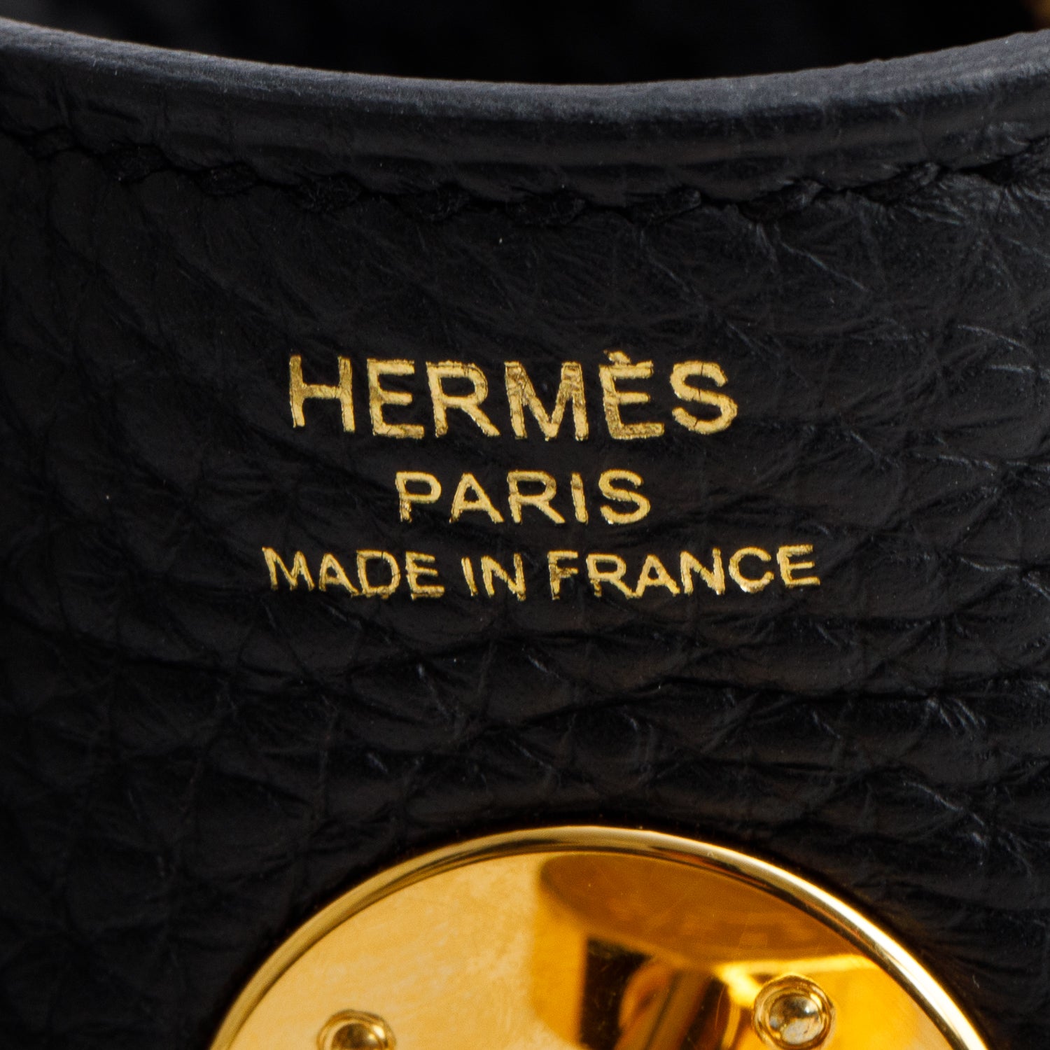 Hermes 2024 Noir Taurillon Clemence Leather Lindy 26