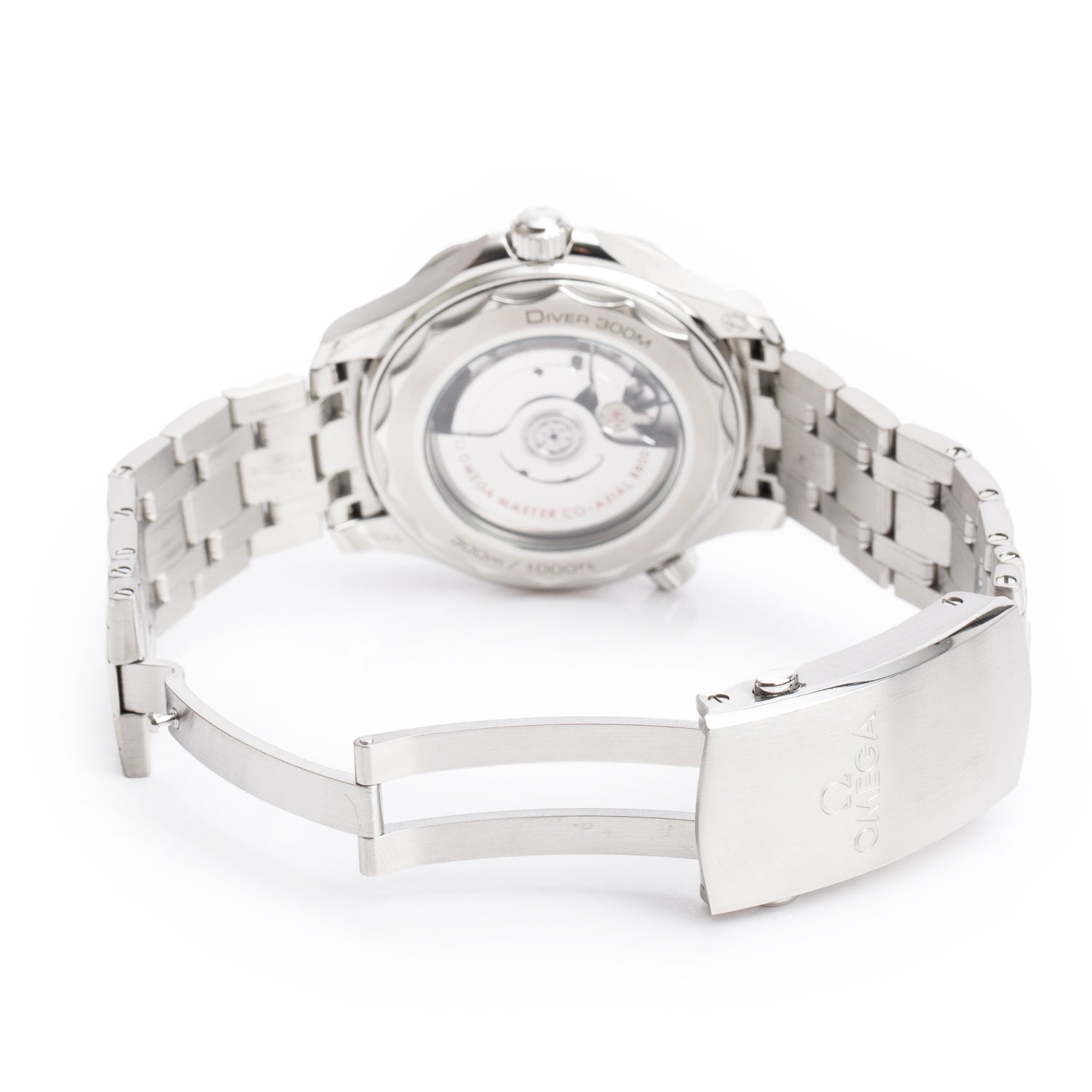 Omega Stainless Steel Seamaster Diver 300M 42 MM Co-Axial Master Chronometer Automatic Watch White Dial w/ Box & Papers