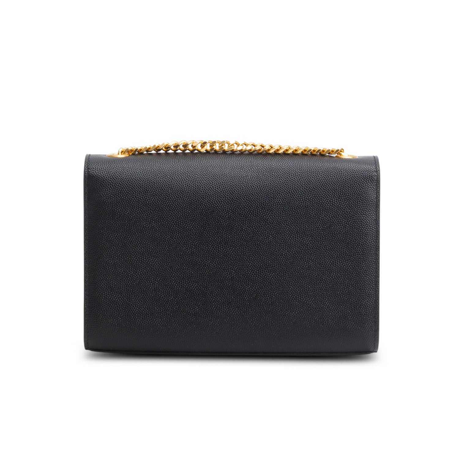 Saint Laurent 2021 Black Grain De Poudre Leather Small Kate Tassel Bag w/ Box
