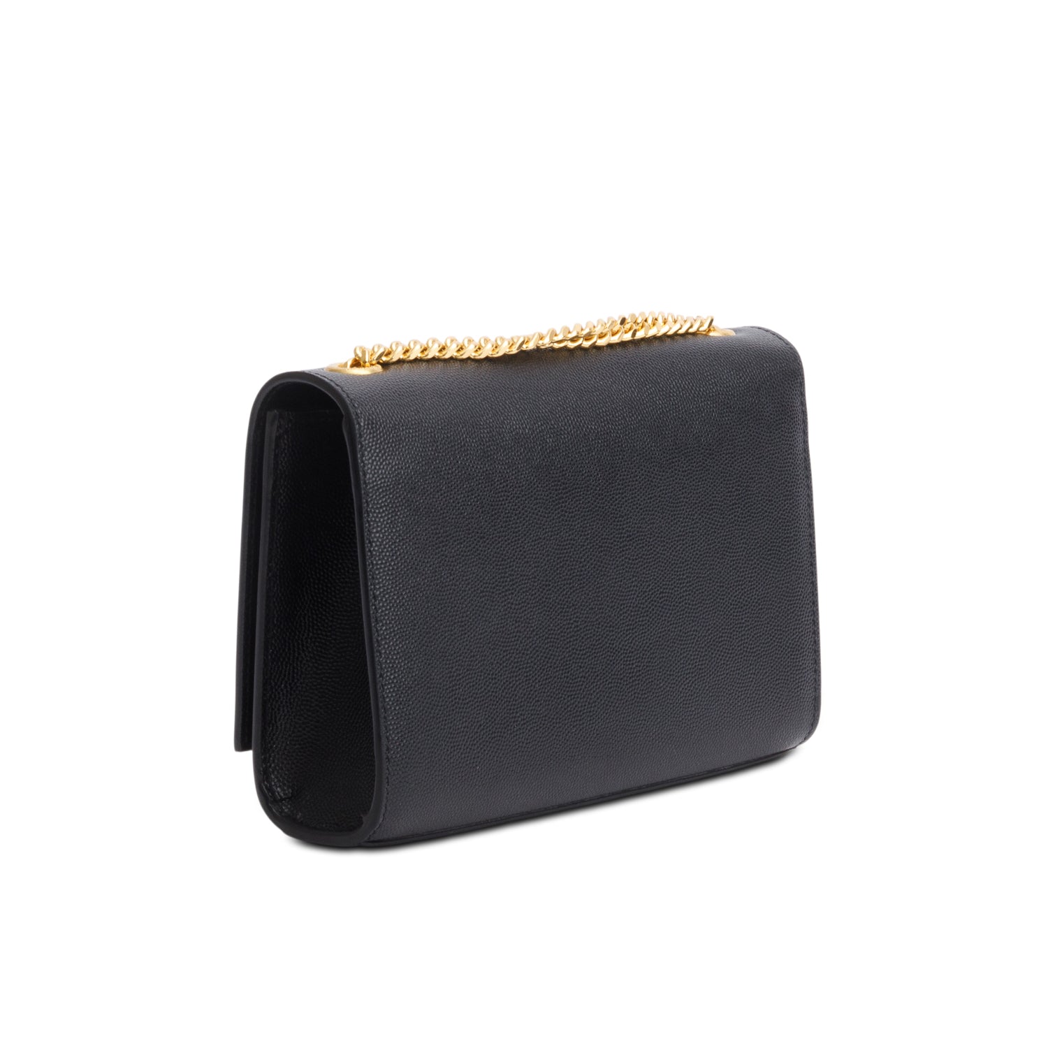 Saint Laurent 2021 Black Grain De Poudre Leather Small Kate Tassel Bag w/ Box