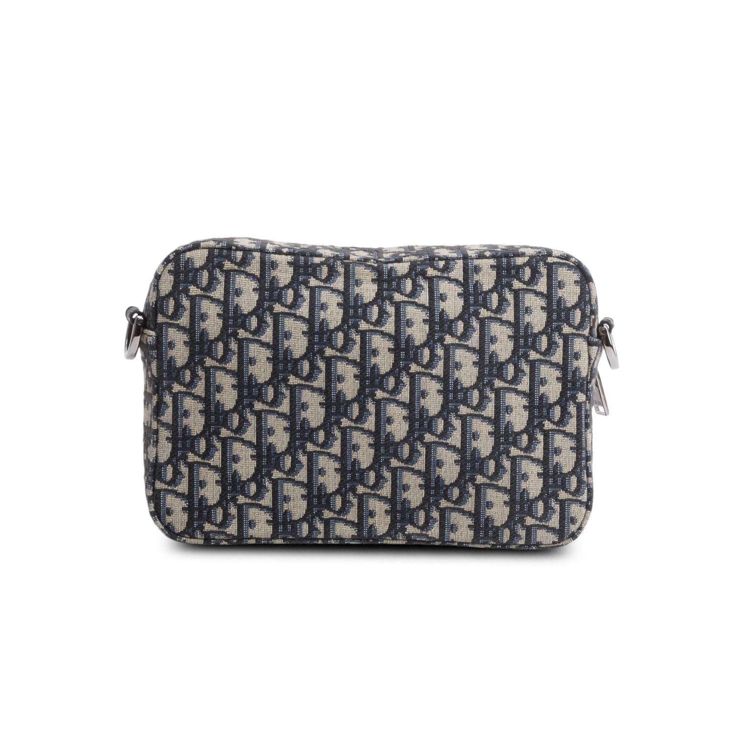 Christian Dior 2023 Blue Oblique Jacquard Mini Safari w/ Box, Receipt & Strap
