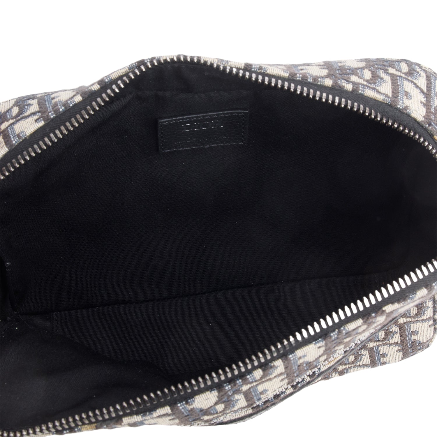 Christian Dior 2023 Blue Oblique Jacquard Mini Safari w/ Box, Receipt & Strap