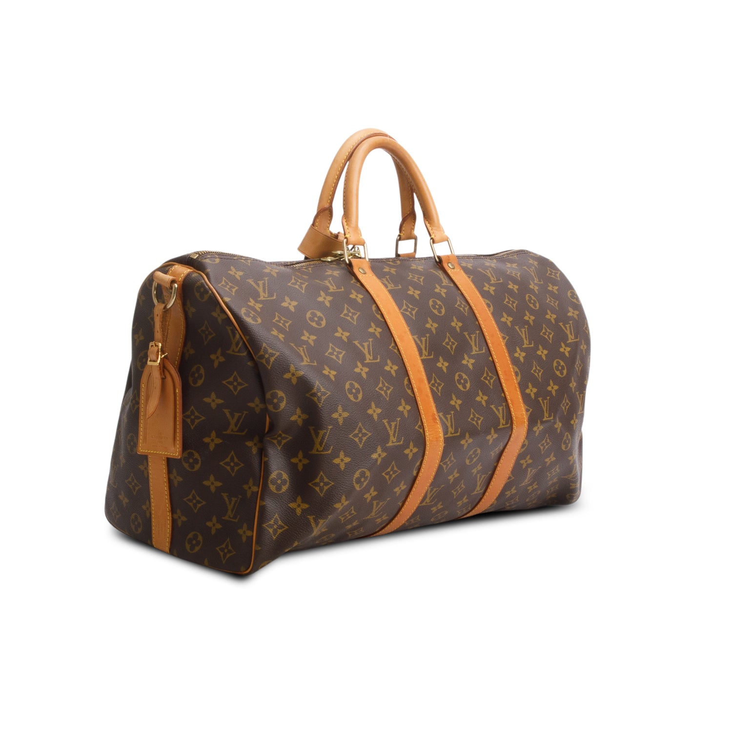 Louis Vuitton Vintage Monogram Keepall Bandouliere 50 w/ Strap