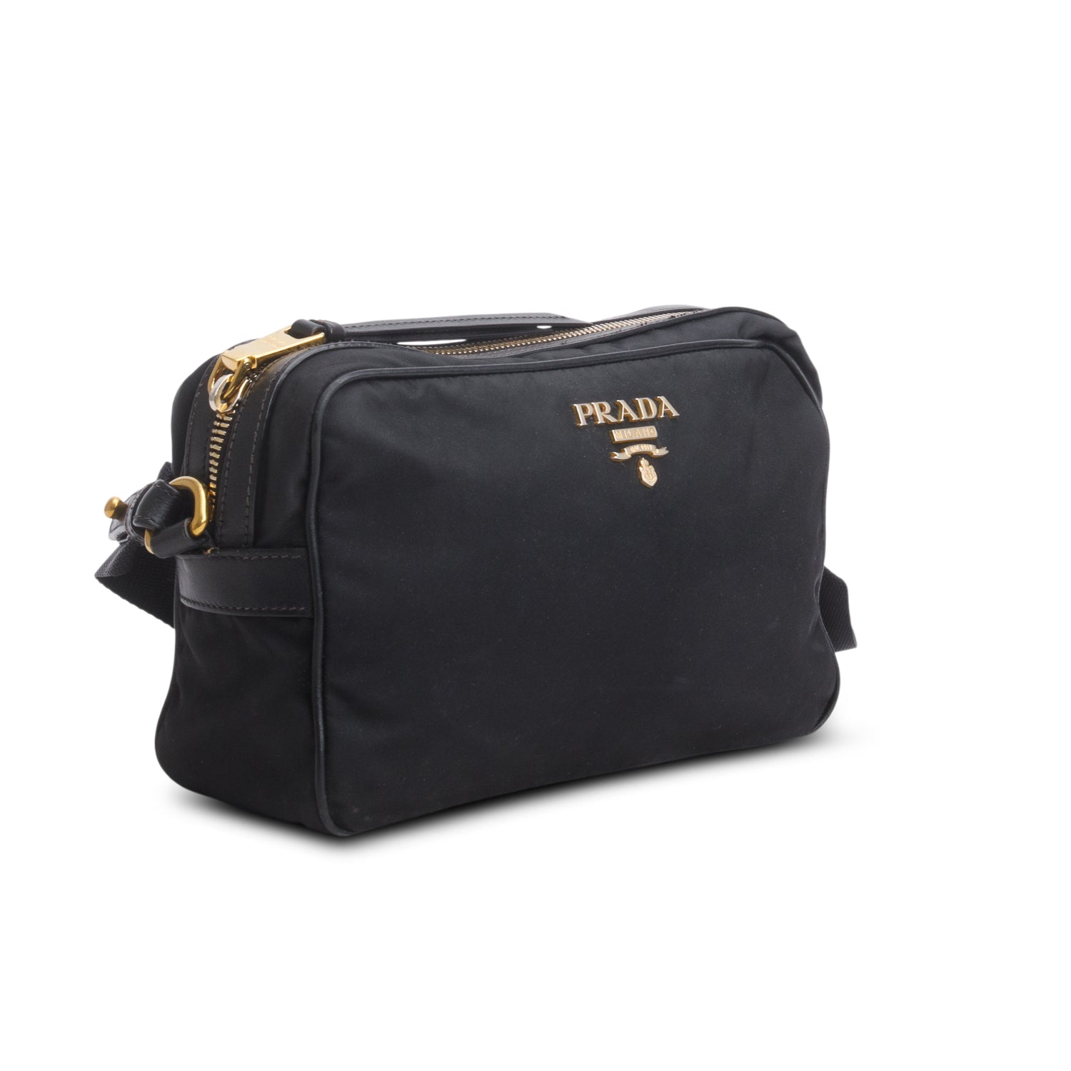 Prada Black Tessuto Nylon Crossbody Bag