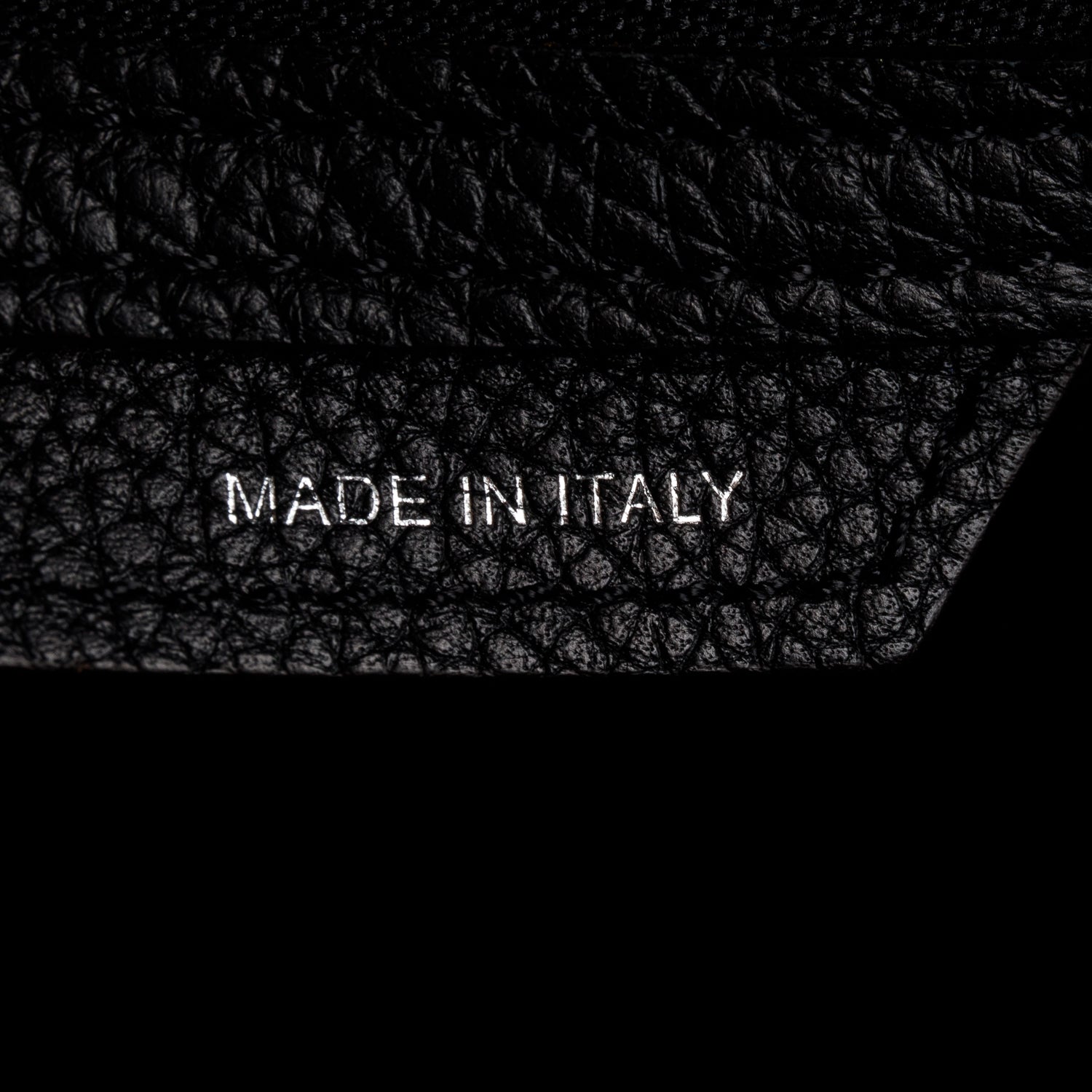 Celine Black Drummed Calfskin Leather Micro Luggage Tote