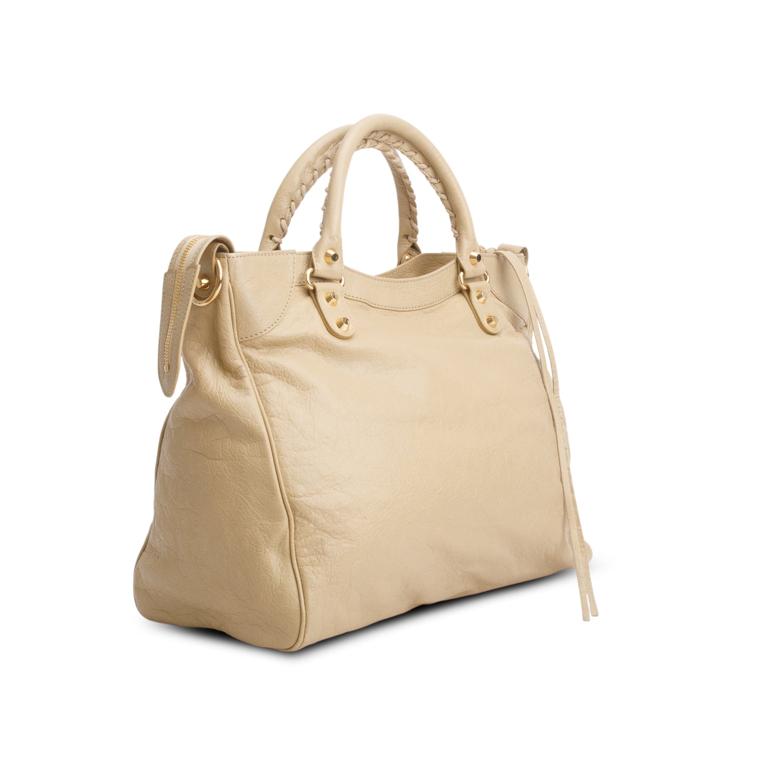 Balenciaga Brown Agneau Classic Hardware Velo w/ Strap