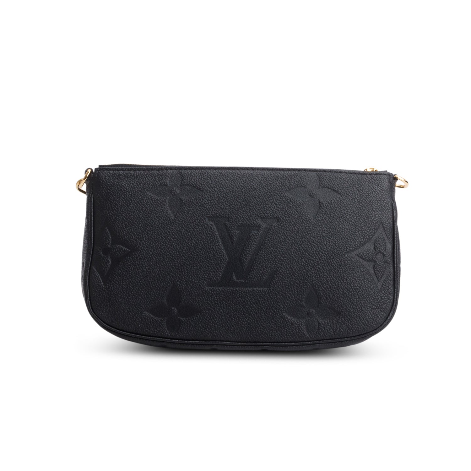 Louis Vuitton Black Monogram Empreinte Leather Multi-Pochette Accessoires w/ Box & Straps