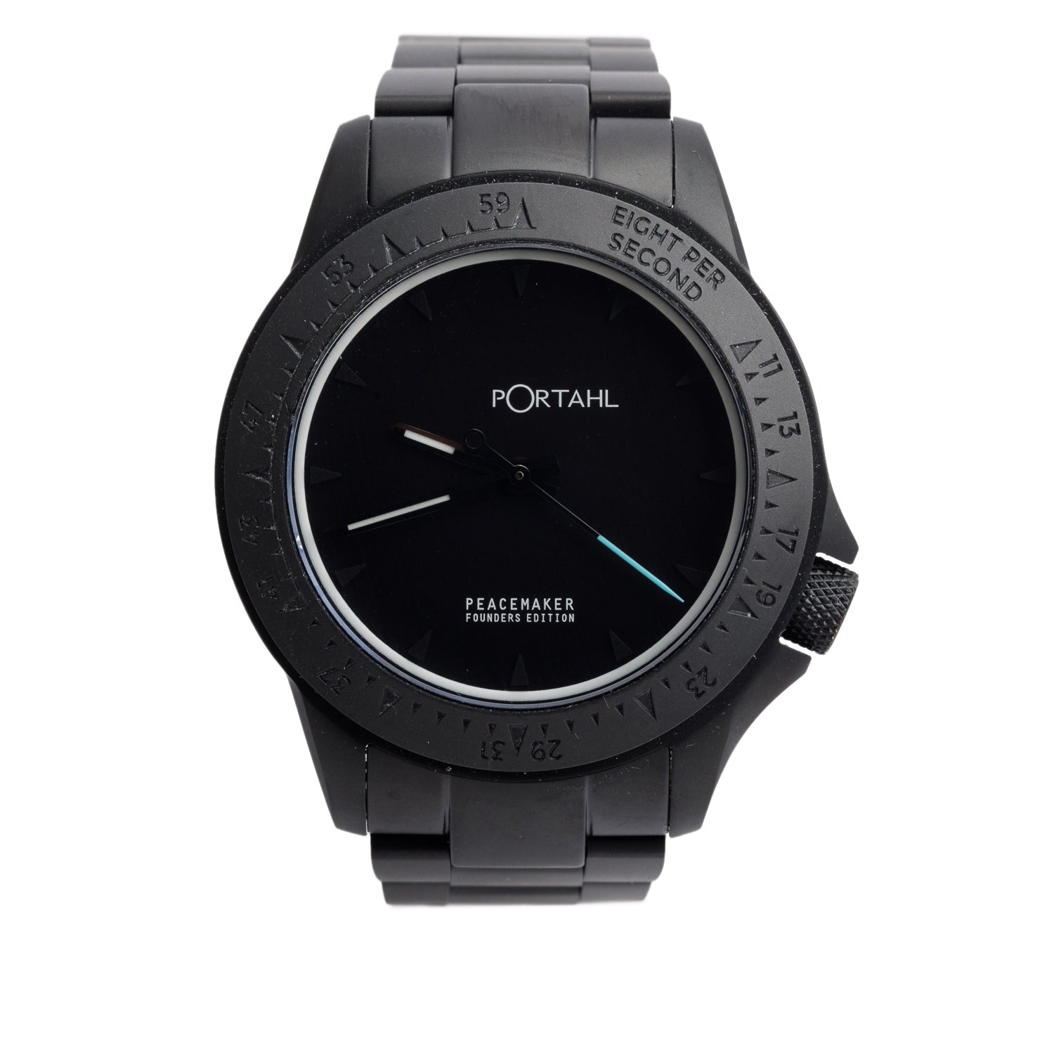 Portahl Black Titanium Peacemaker Founders Edition 40 MM Automatic Watch Black Dial w/ Box & Papers