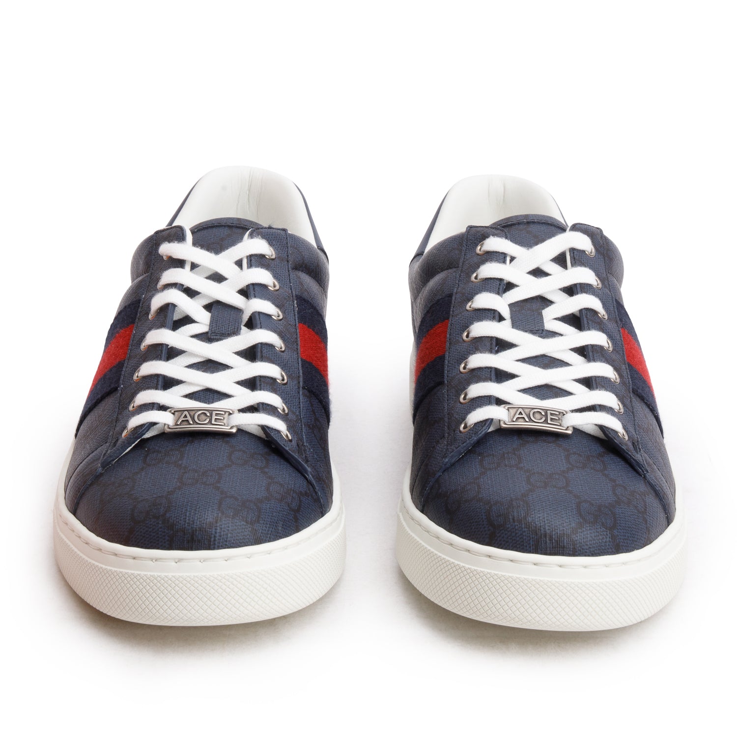 Gucci Navy GG Supreme H2O Web Sneaker, Men's Size 10 w/ Box