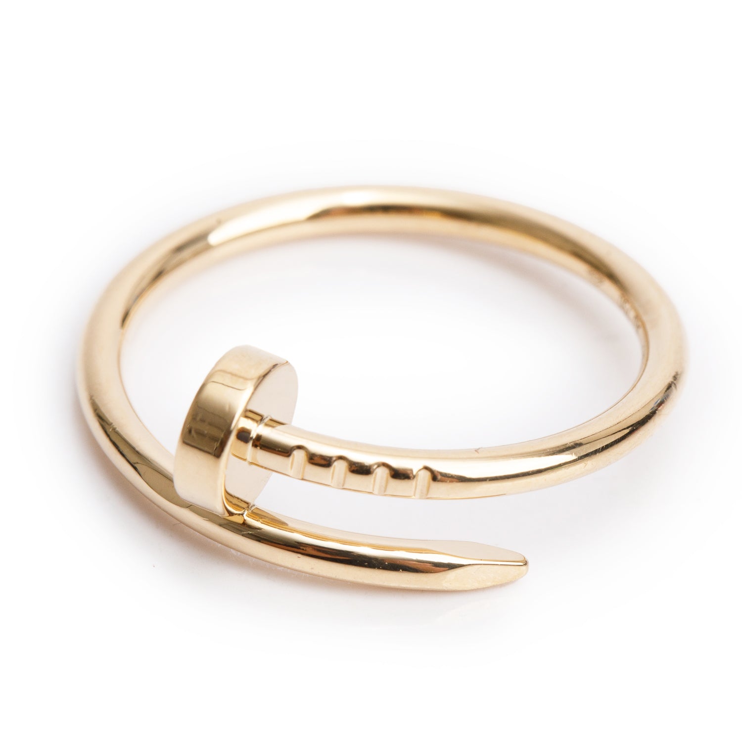 Cartier 18k Yellow Gold Juste Un Clou Ring, Small Model, Size 56 7.5 w/ Box