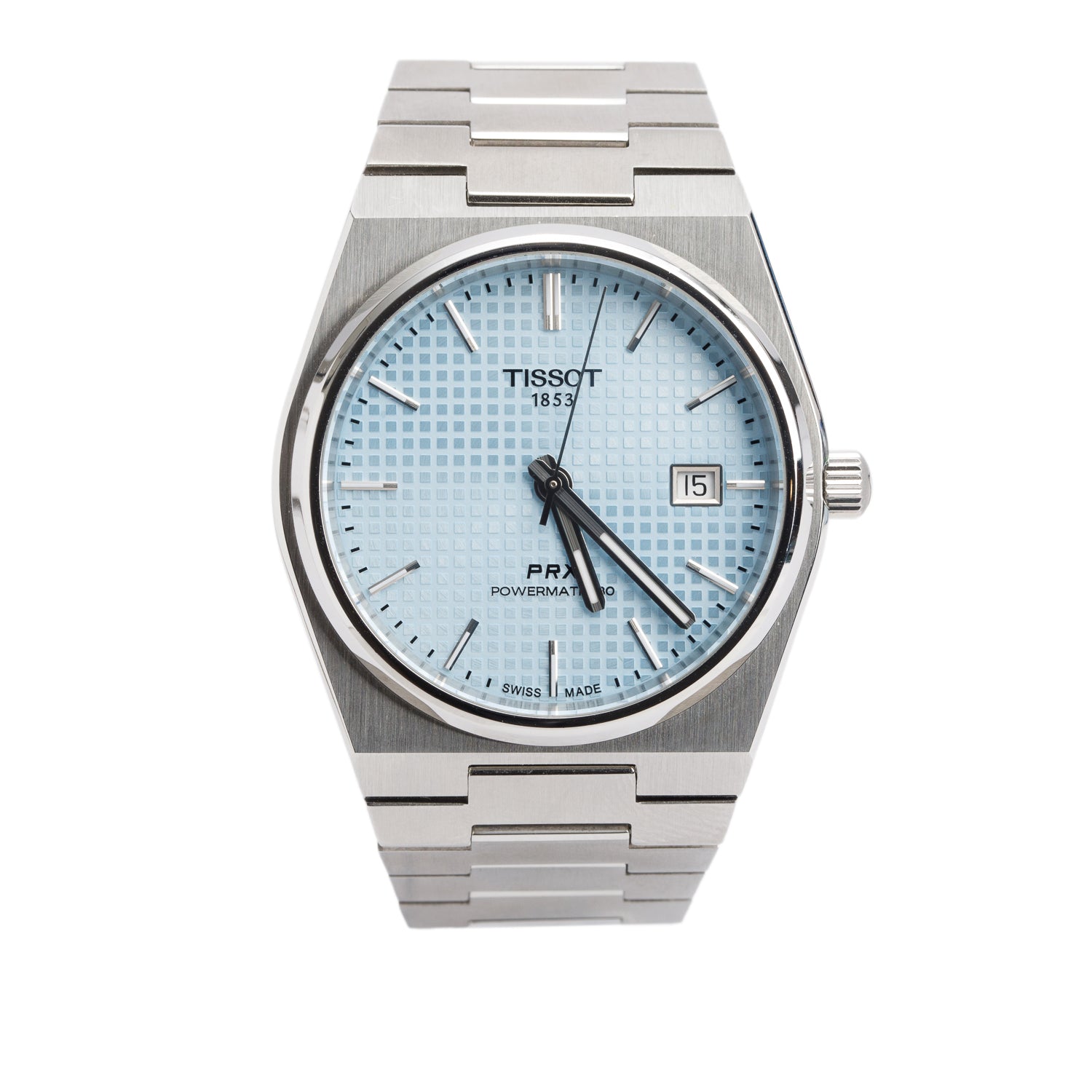 Tissot 2023 Stainless Steel PRX Powermatic 80 40 MM Automatic Watch Light Blue Dial w/ Box & Papers