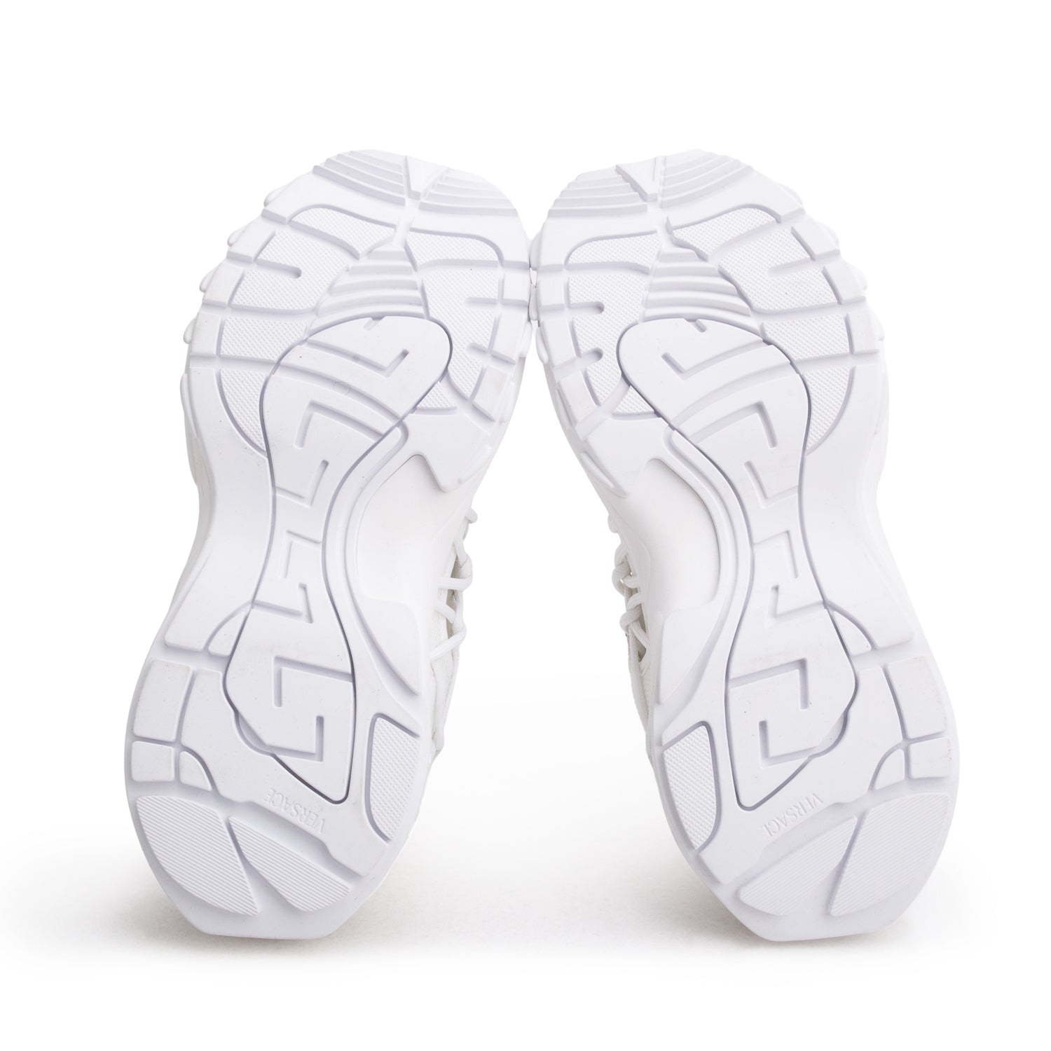 Versace White Calf Leather Mercury M_VS_01 Sneakers, Women's Size 8