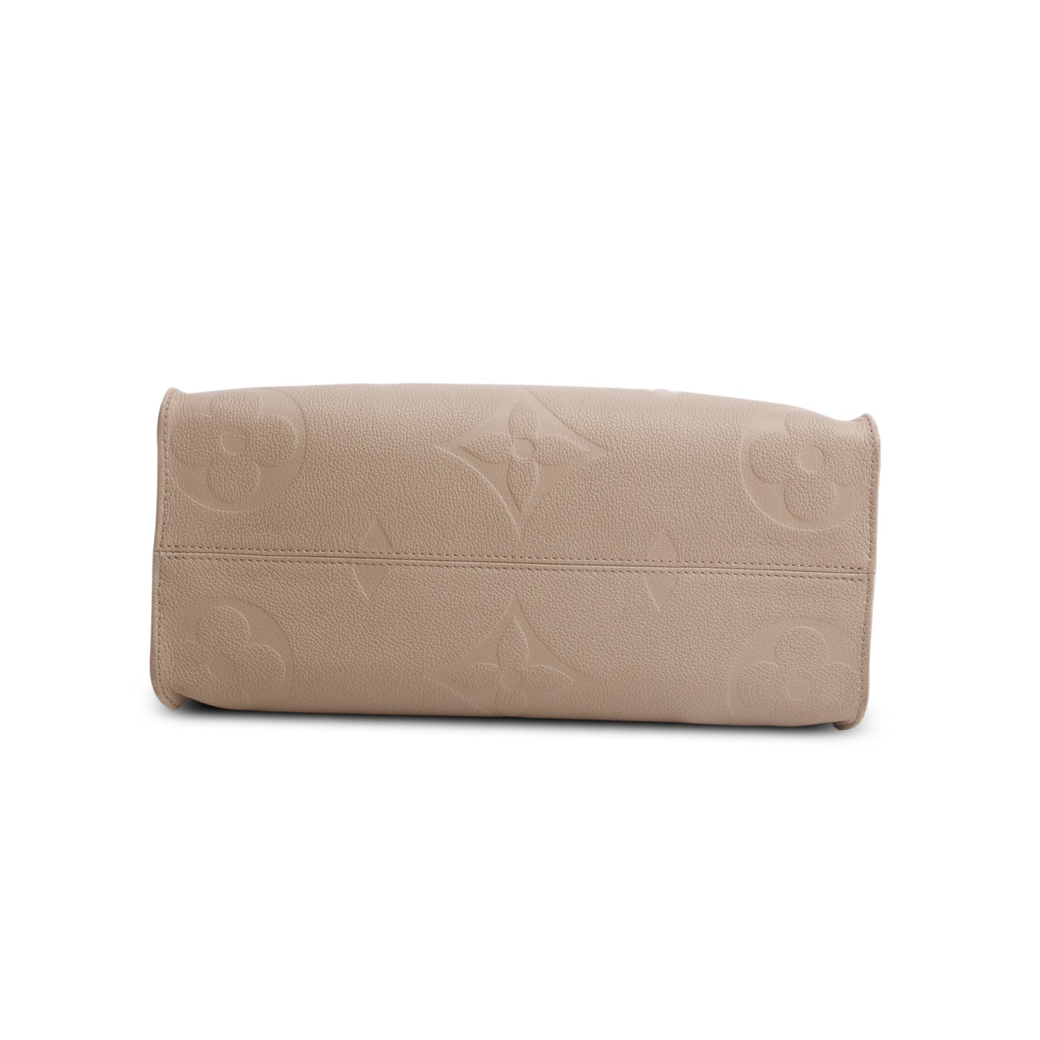 Louis Vuitton Turtledove Monogram Empreinte Giant OnTheGo MM w/ Box