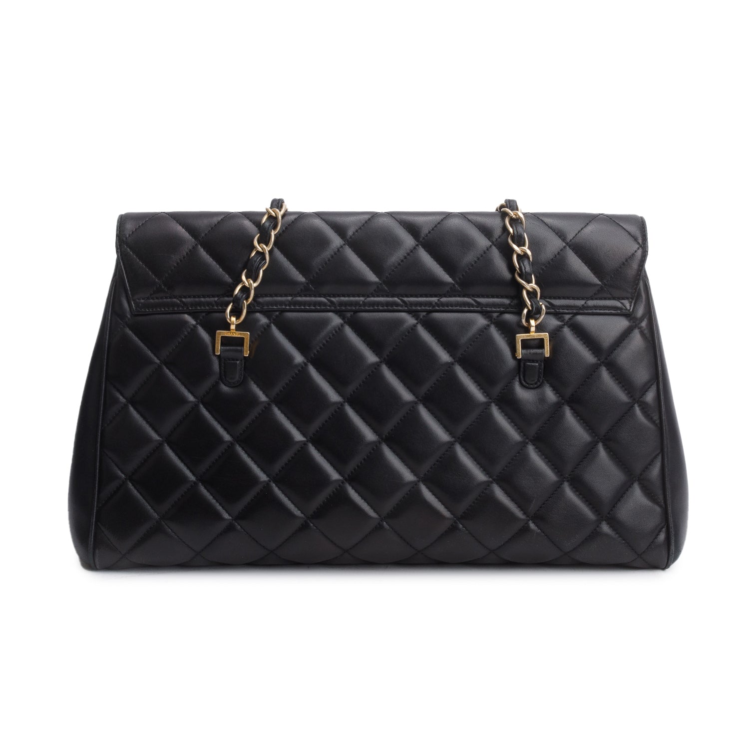 Chanel Black Lambskin Quilted Misia Camera Case Flap Bag