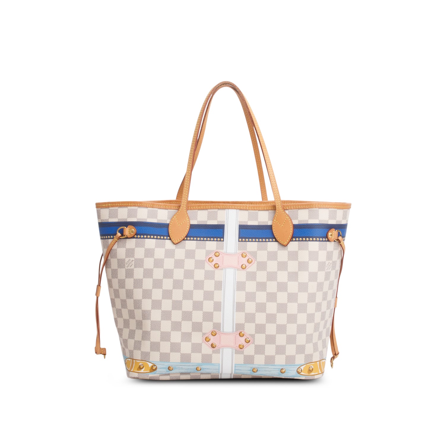 Louis Vuitton Damier Azur Summer Trunks Neverfull MM w/ Pouch