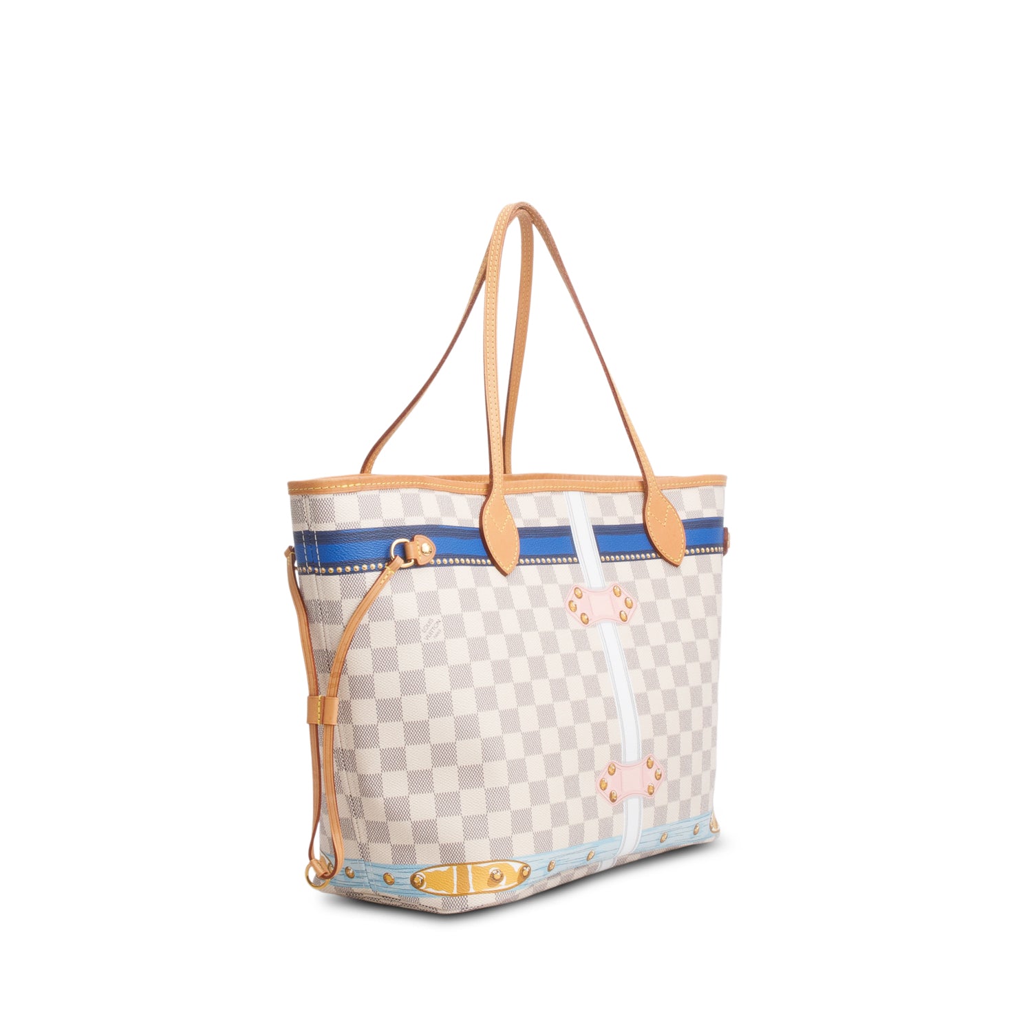 Louis Vuitton Damier Azur Summer Trunks Neverfull MM w/ Pouch