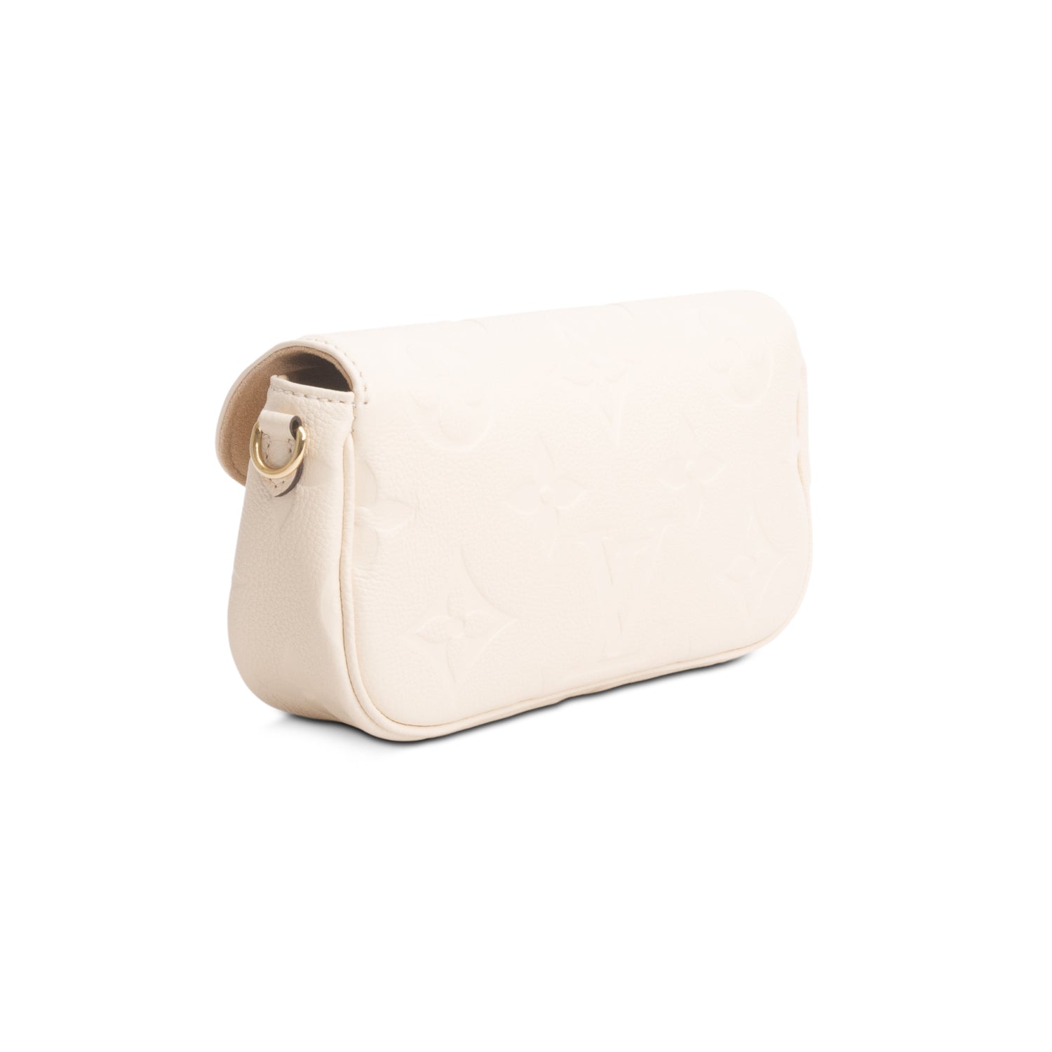Louis Vuitton Cream Monogram Empreinte Ivy Wallet on Chain w/ Box & Straps
