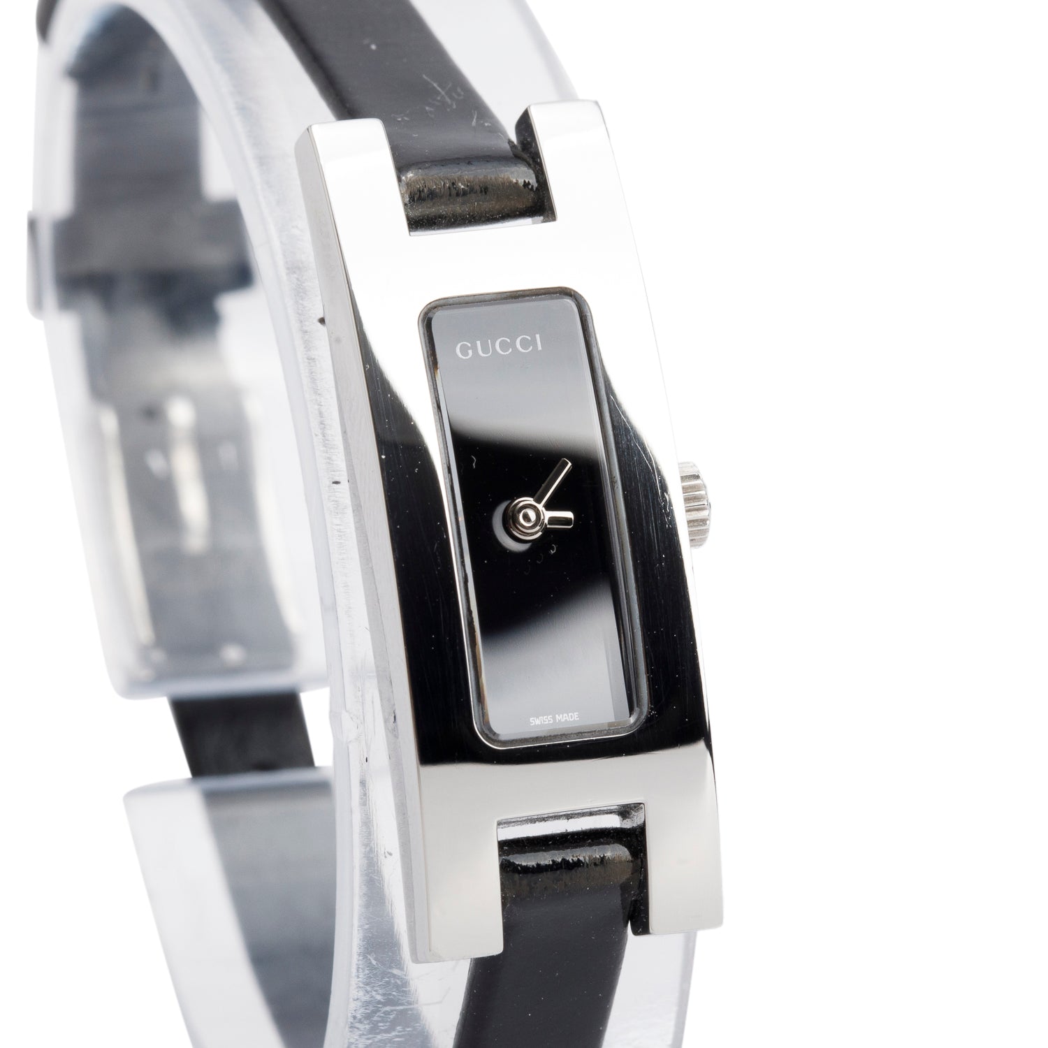 Gucci Stainless Steel 3900 Series Watch Black Dial w/ Box