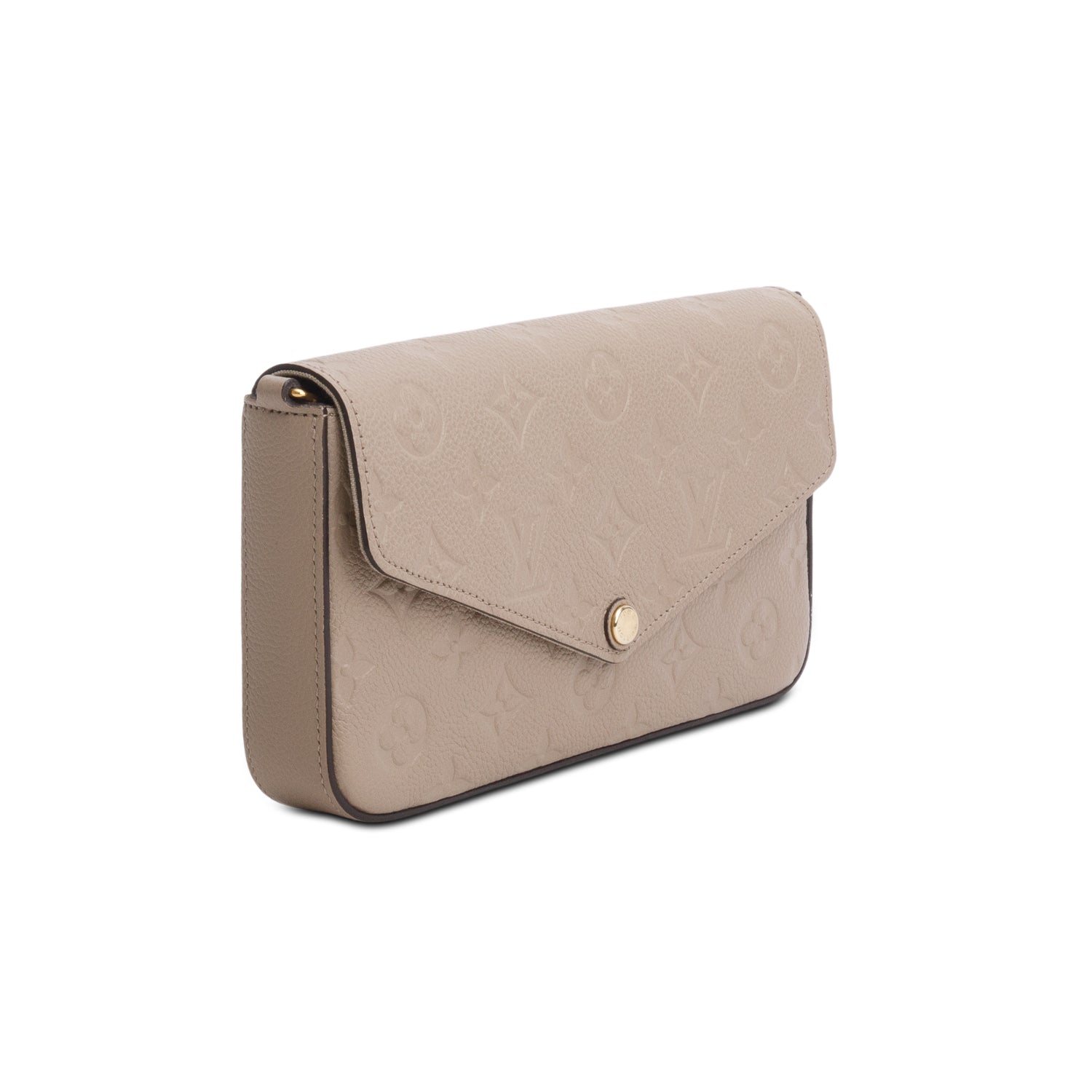 Louis Vuitton Turtledove Monogram Empreinte Leather Felicie Pochette w/ Inserts