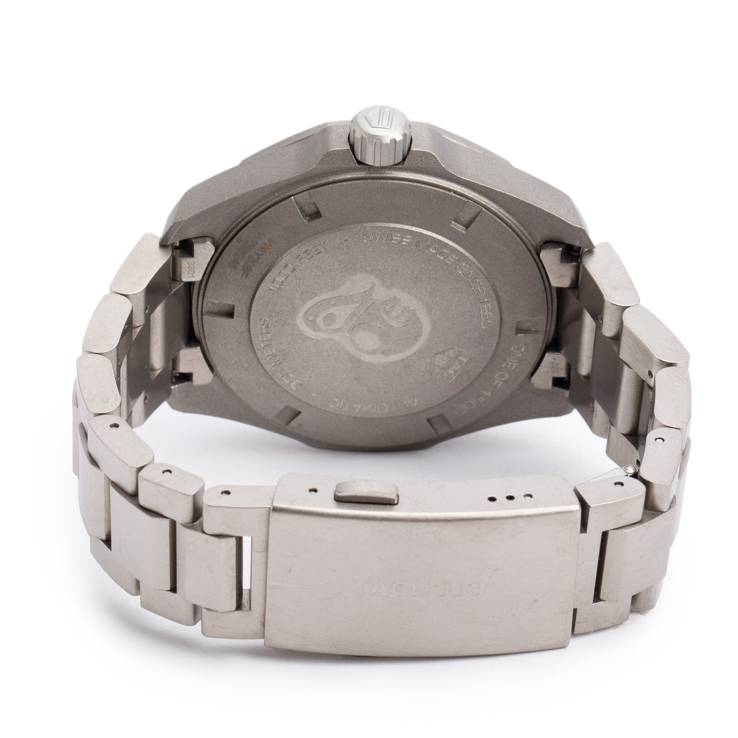Tag Heuer 2022 Titanium Aquaracer Date X Bamford 43 MM Automatic Watch WAY208F w/ Box & Papers